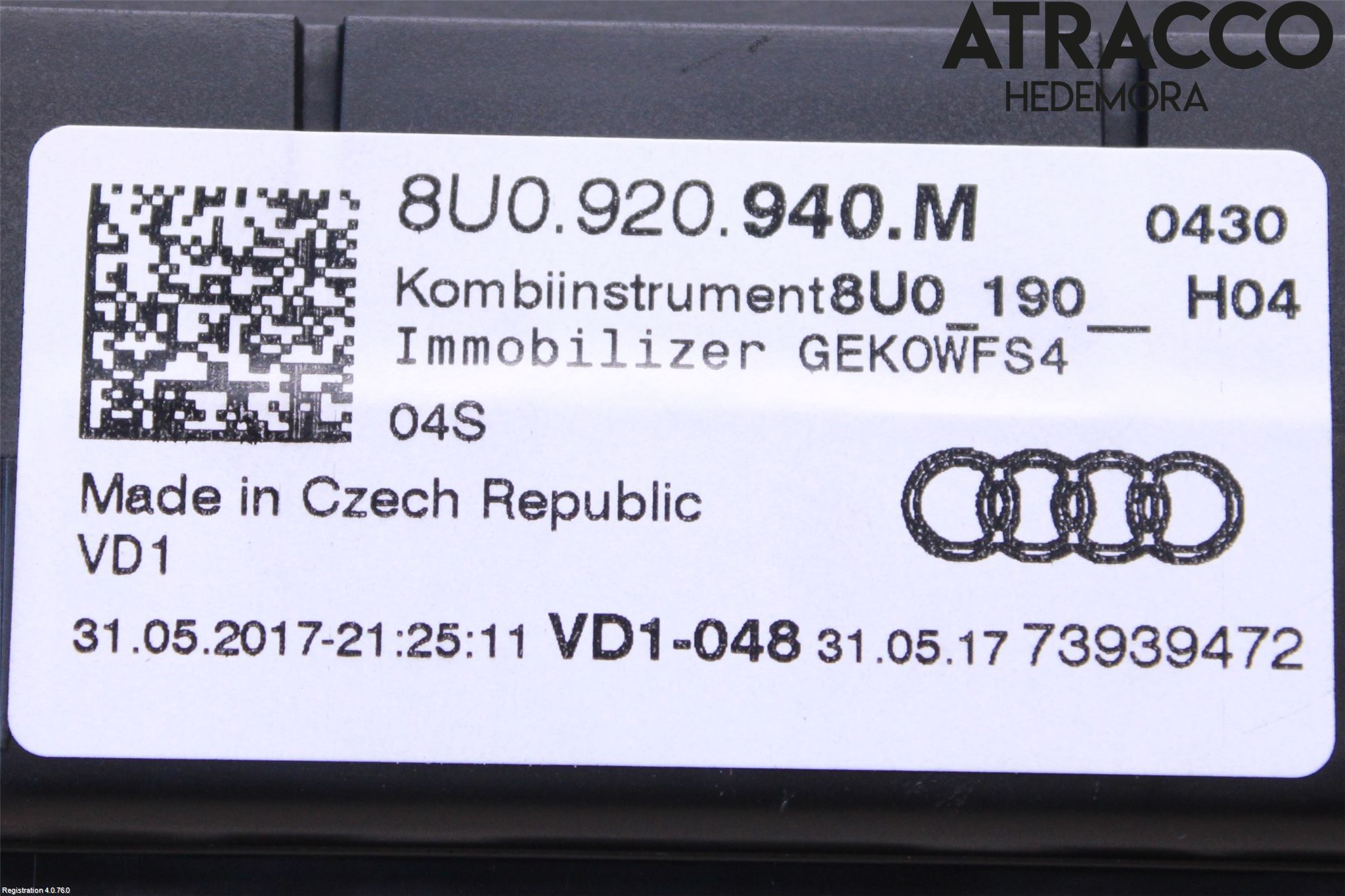 Audi Q3 8U 12-18 Instr Kombinert