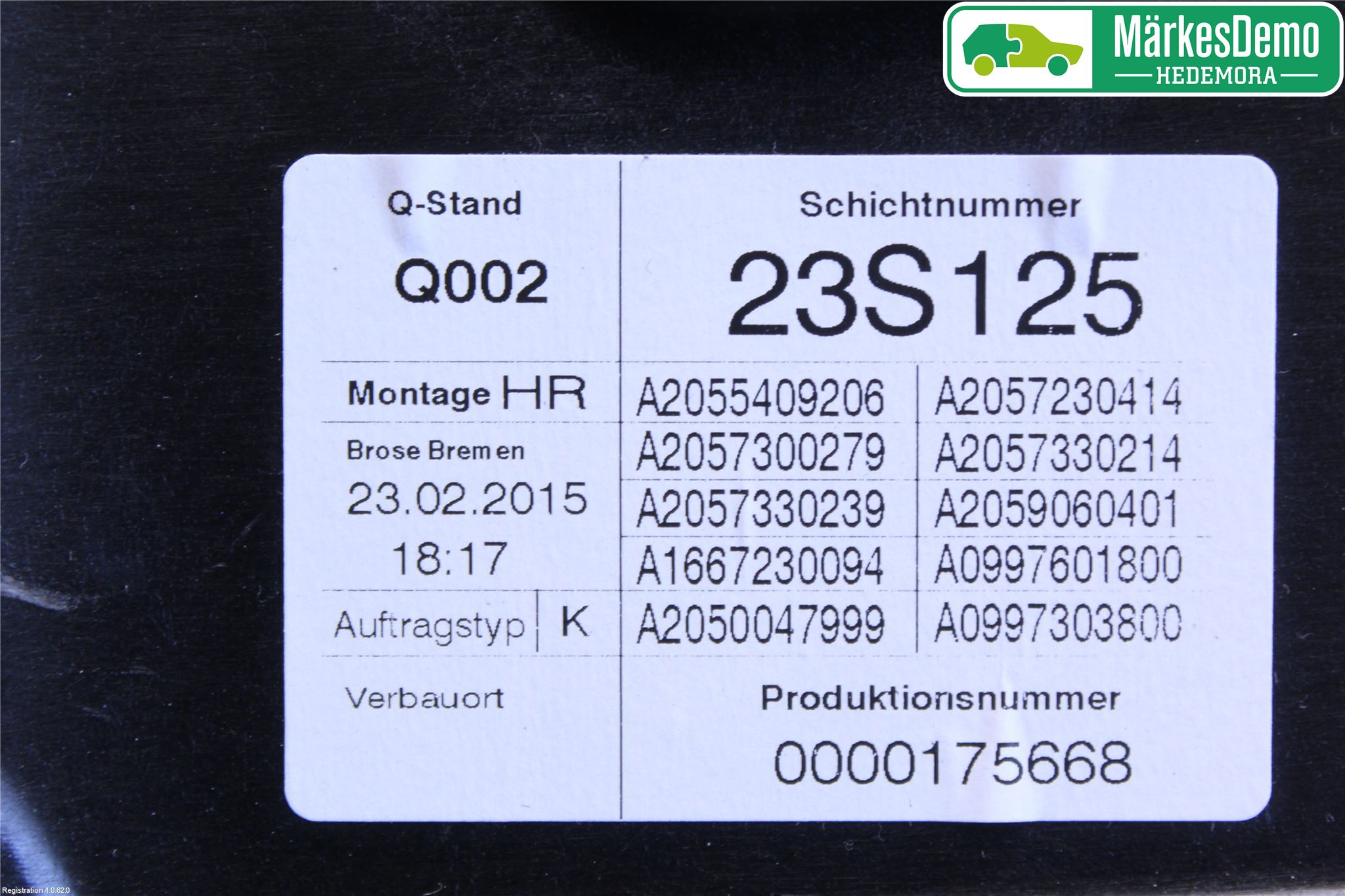Mercedes-Benz MB C-KLASS (W205) 14-21 Vindusheis El Komp