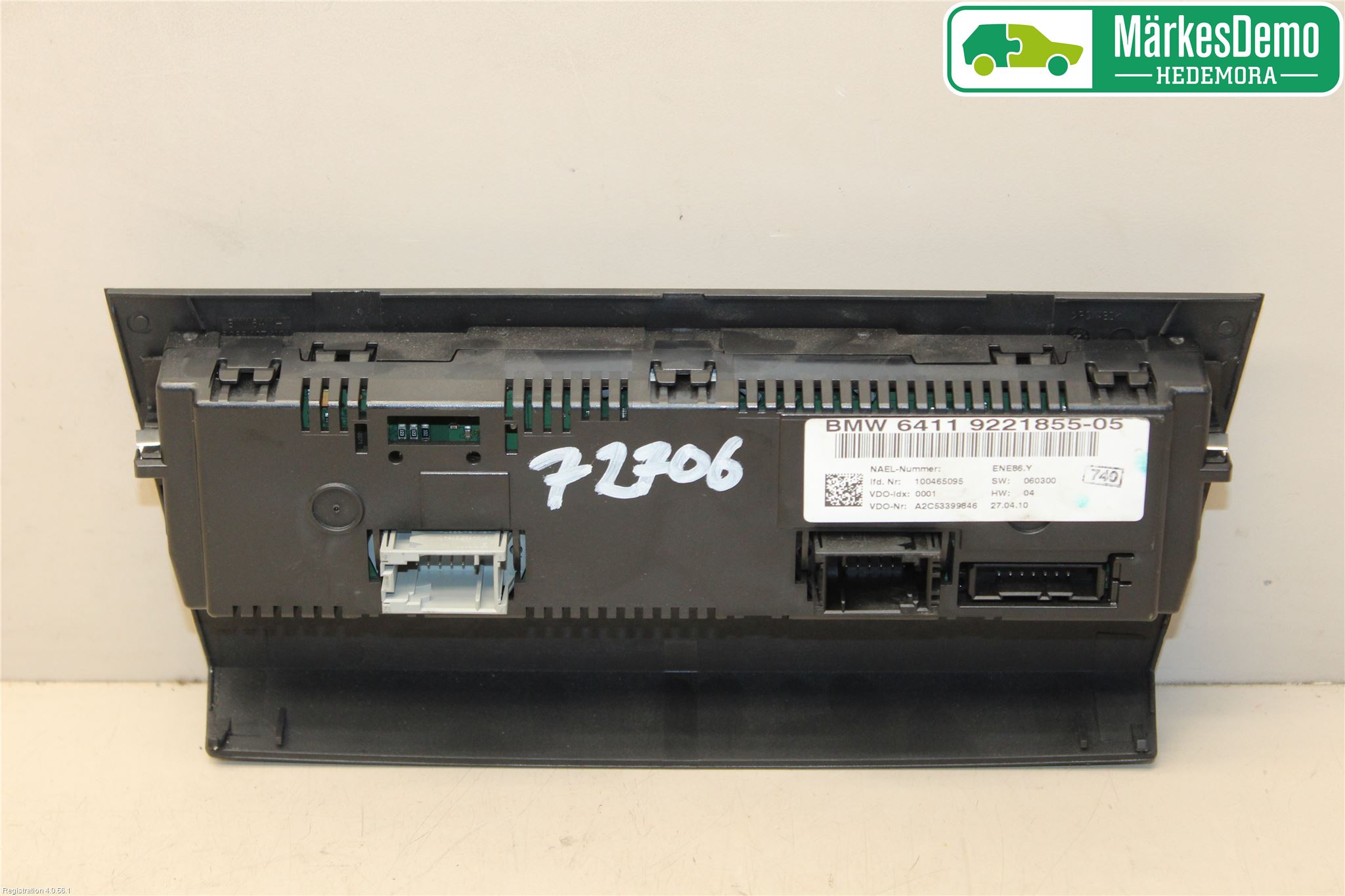 BMW 3 E92/93 Coupé/Cab 05-14 Varme Ac Betjening-Display