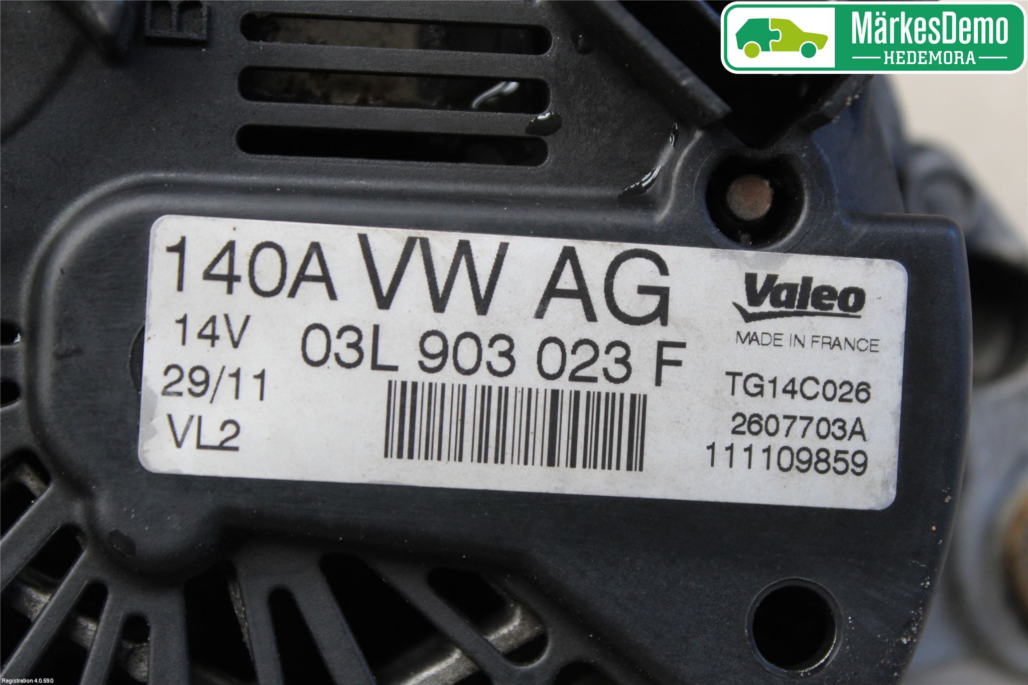 Volkswagen VW GOLF VI 09-13 Dynamo
