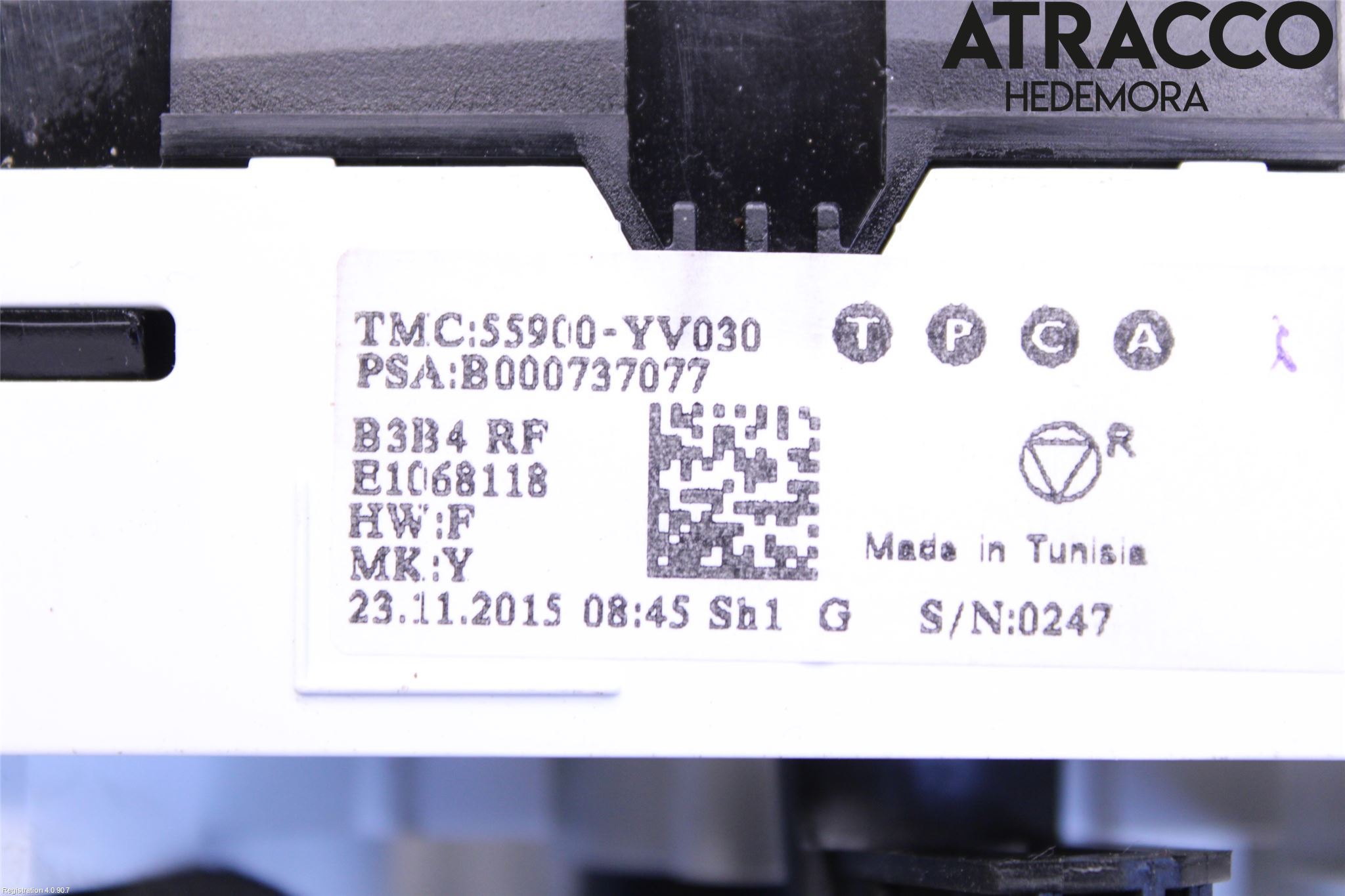 Peugeot 108 15-22 Varme Ac Betjening-Display