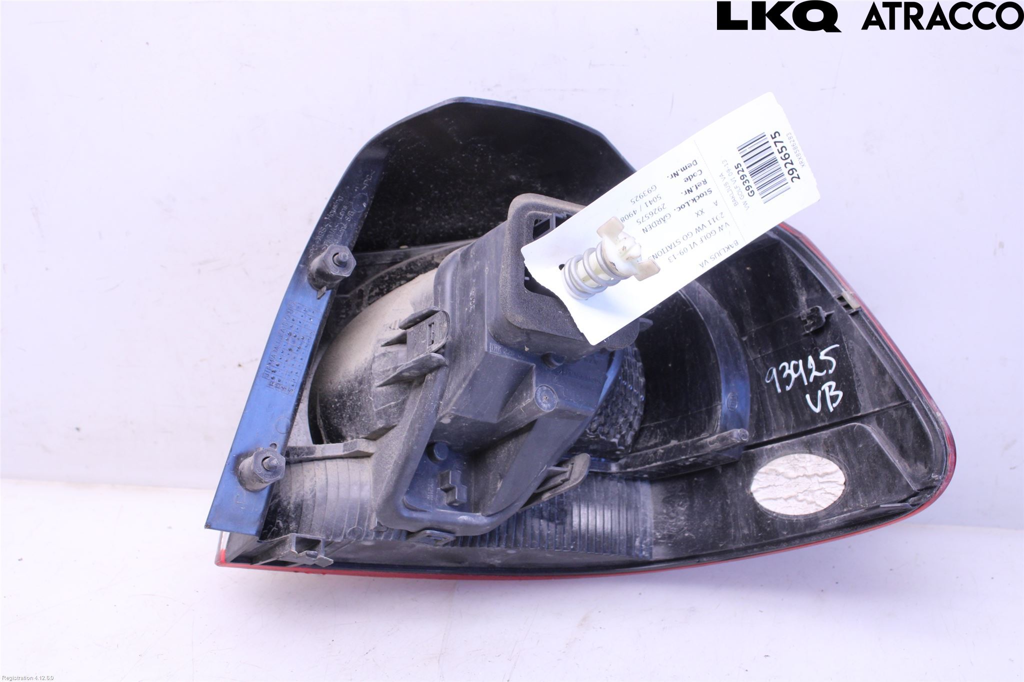 Volkswagen VW GOLF VI 09-13 Baklykt Venstre