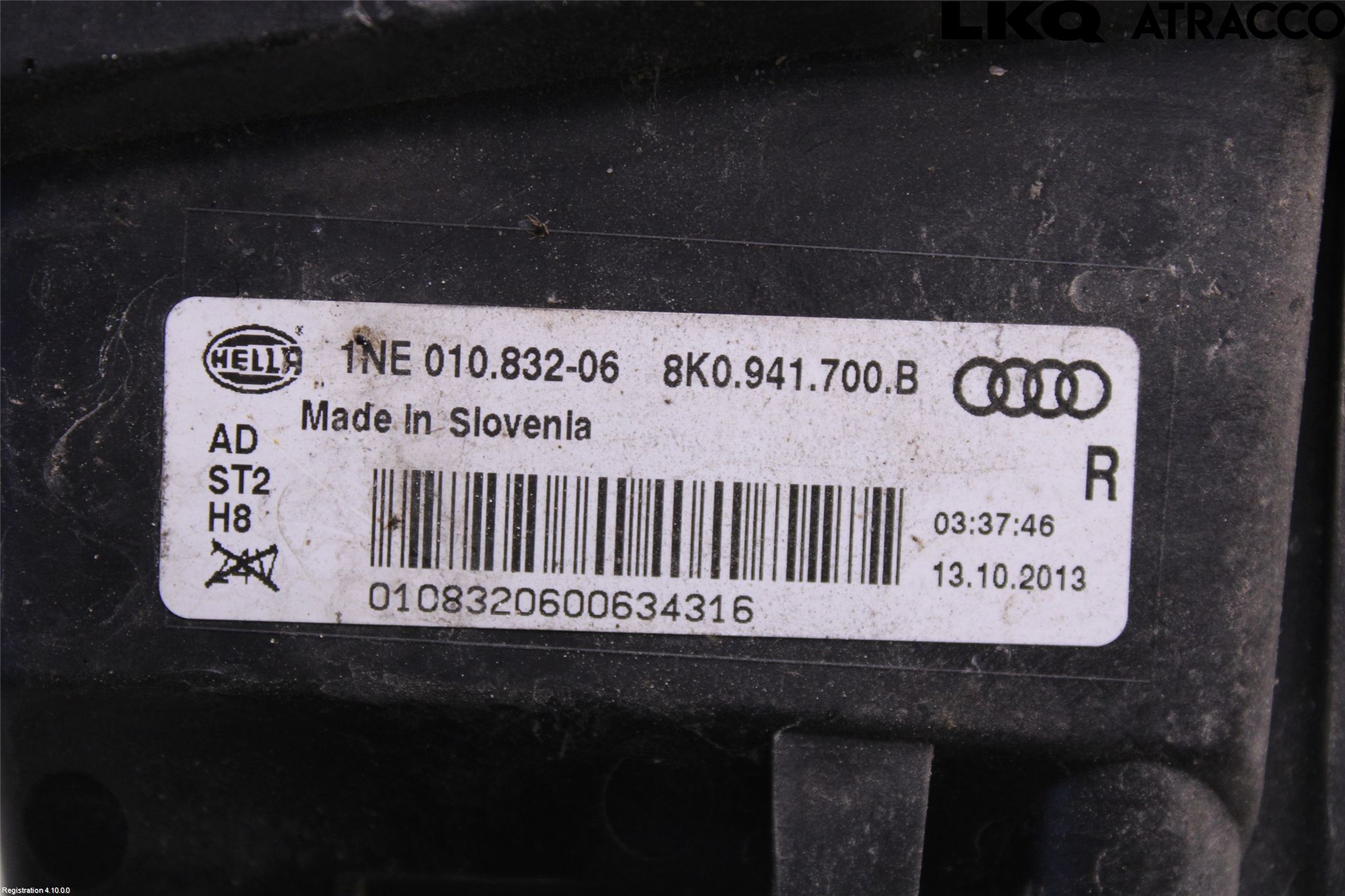 Audi A4 12-15 Frontlykt-Kurve-Tåkelys