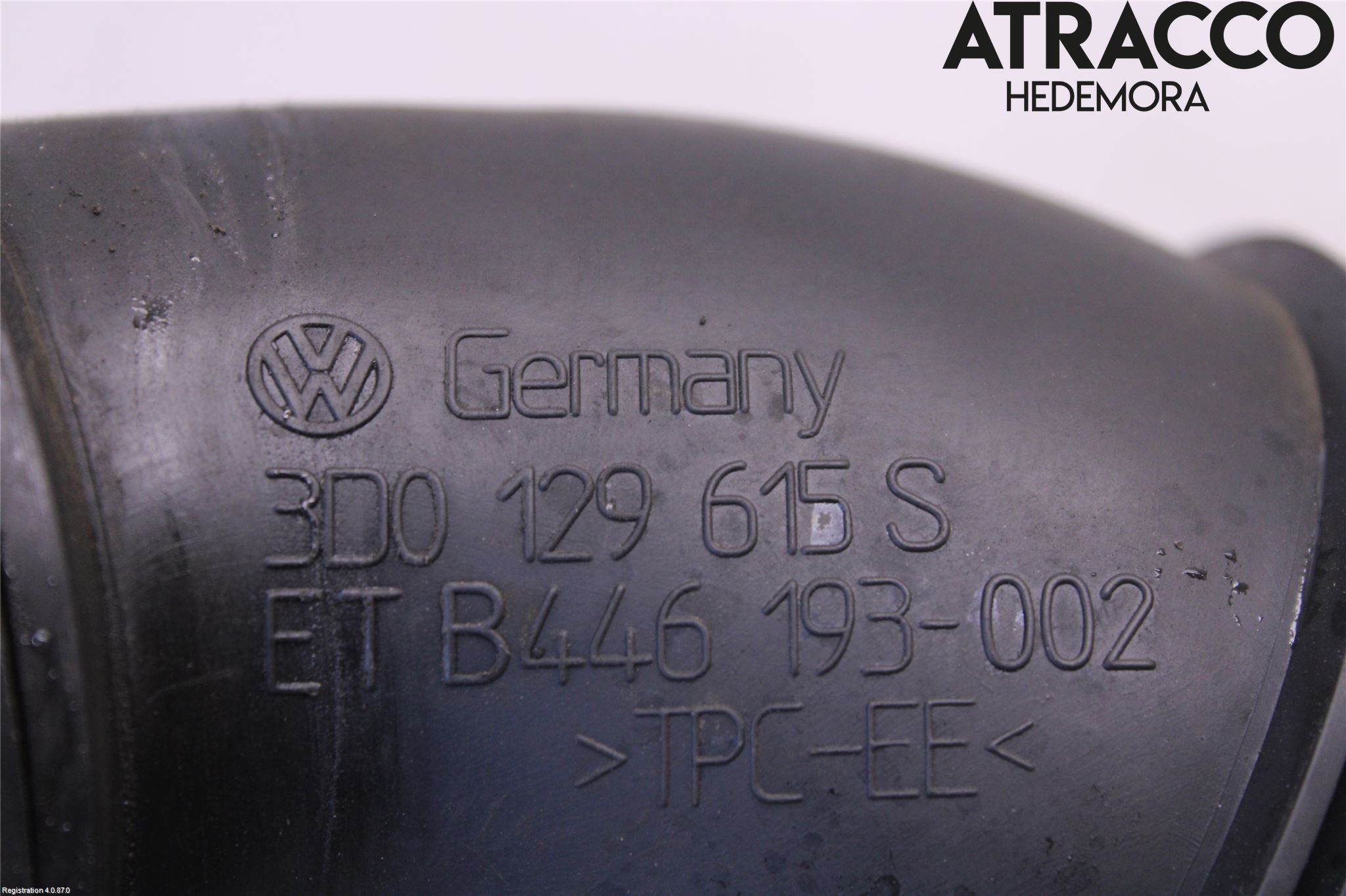 Volkswagen VW PHAETON Inns Gummibelg - Slange