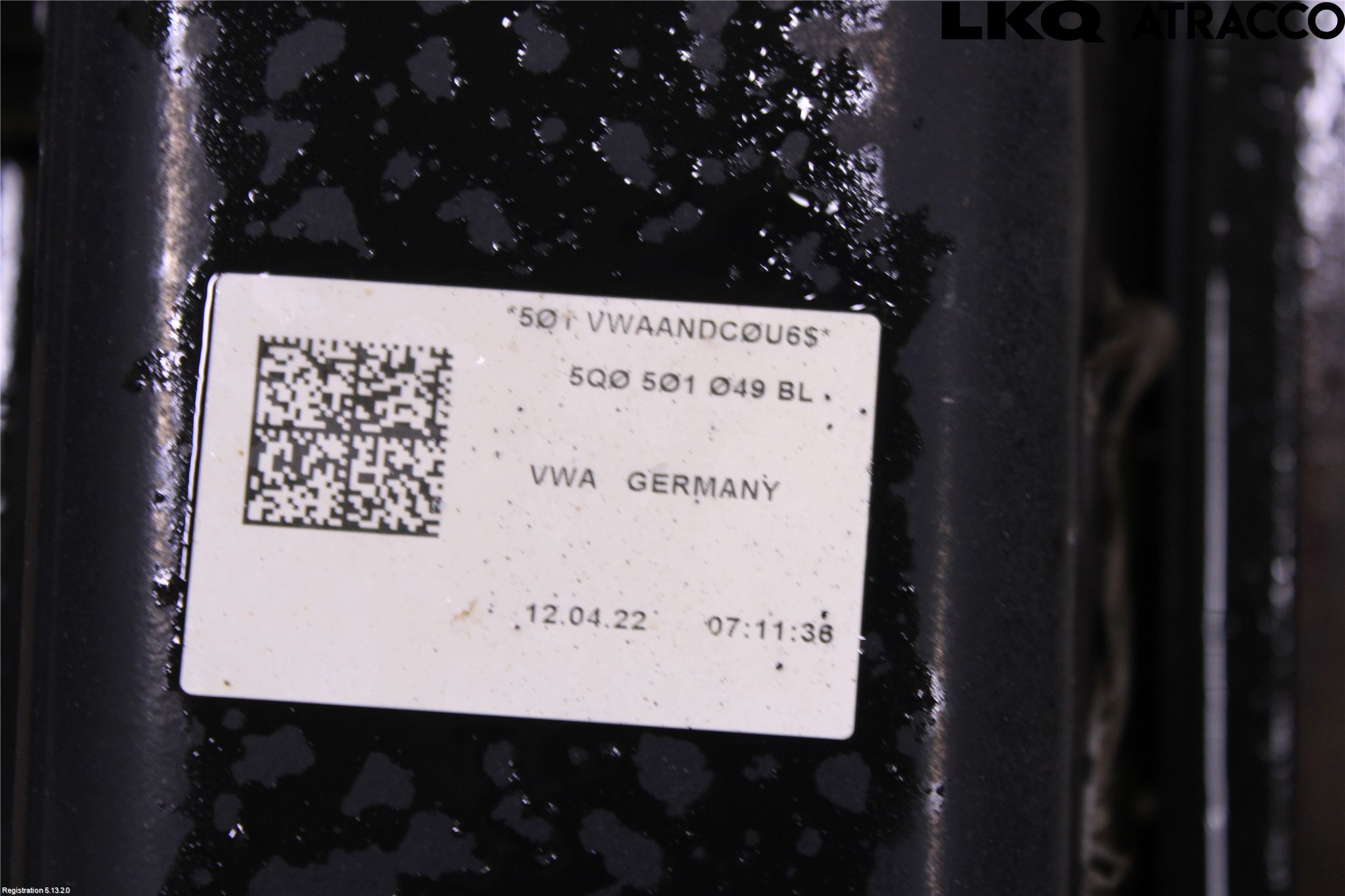Volkswagen VW GOLF / E-GOLF VIII 20- Bakaksel Feste Travers-Ramme