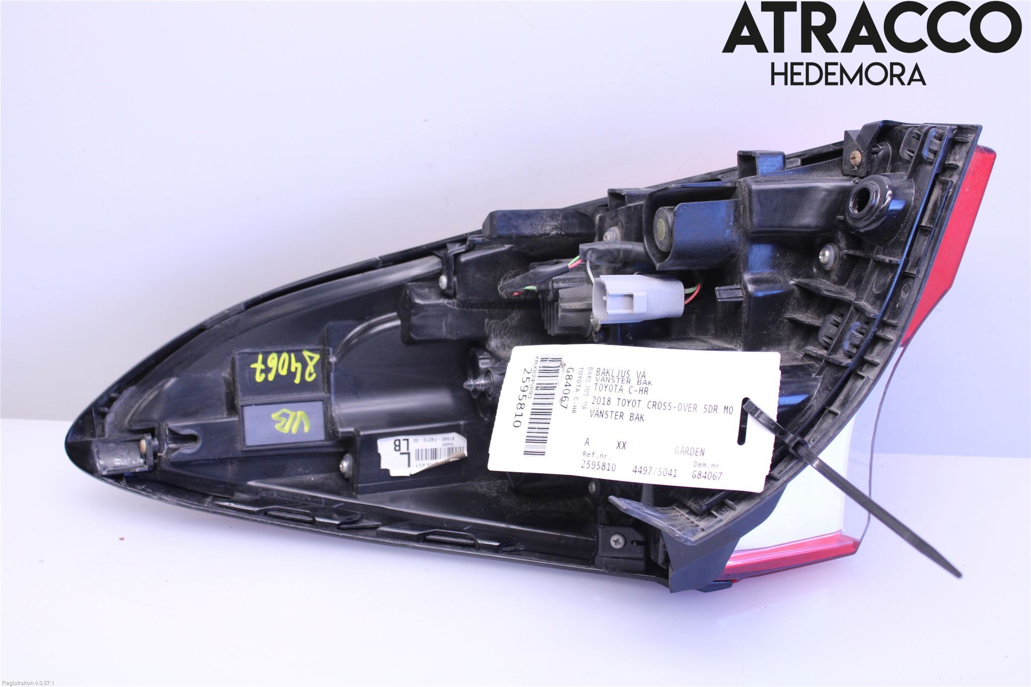Toyota C-HR 16-23 Baklykt Venstre