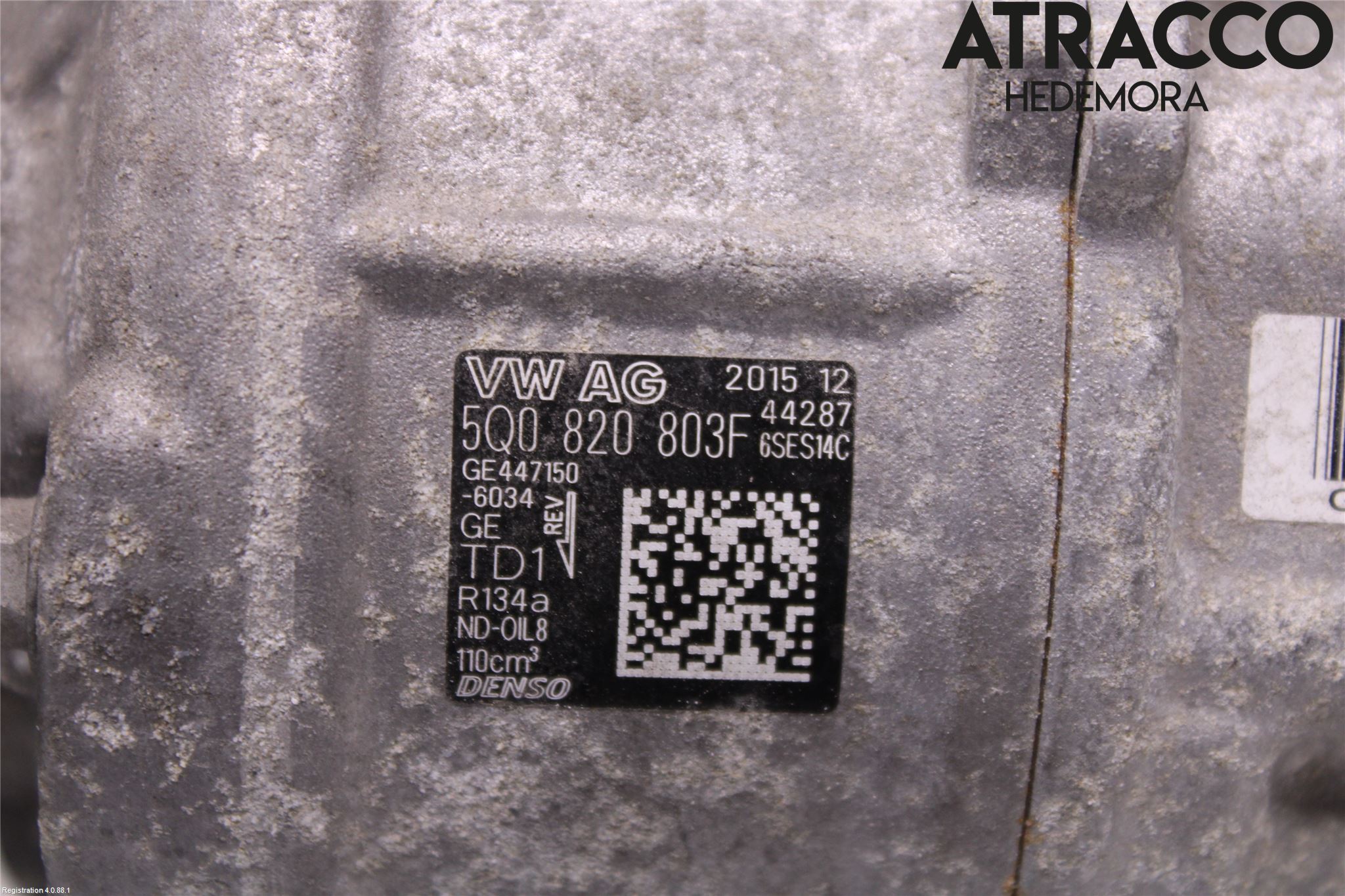 Audi A3/S3 8V 13-20 Varme Ac Kompressor