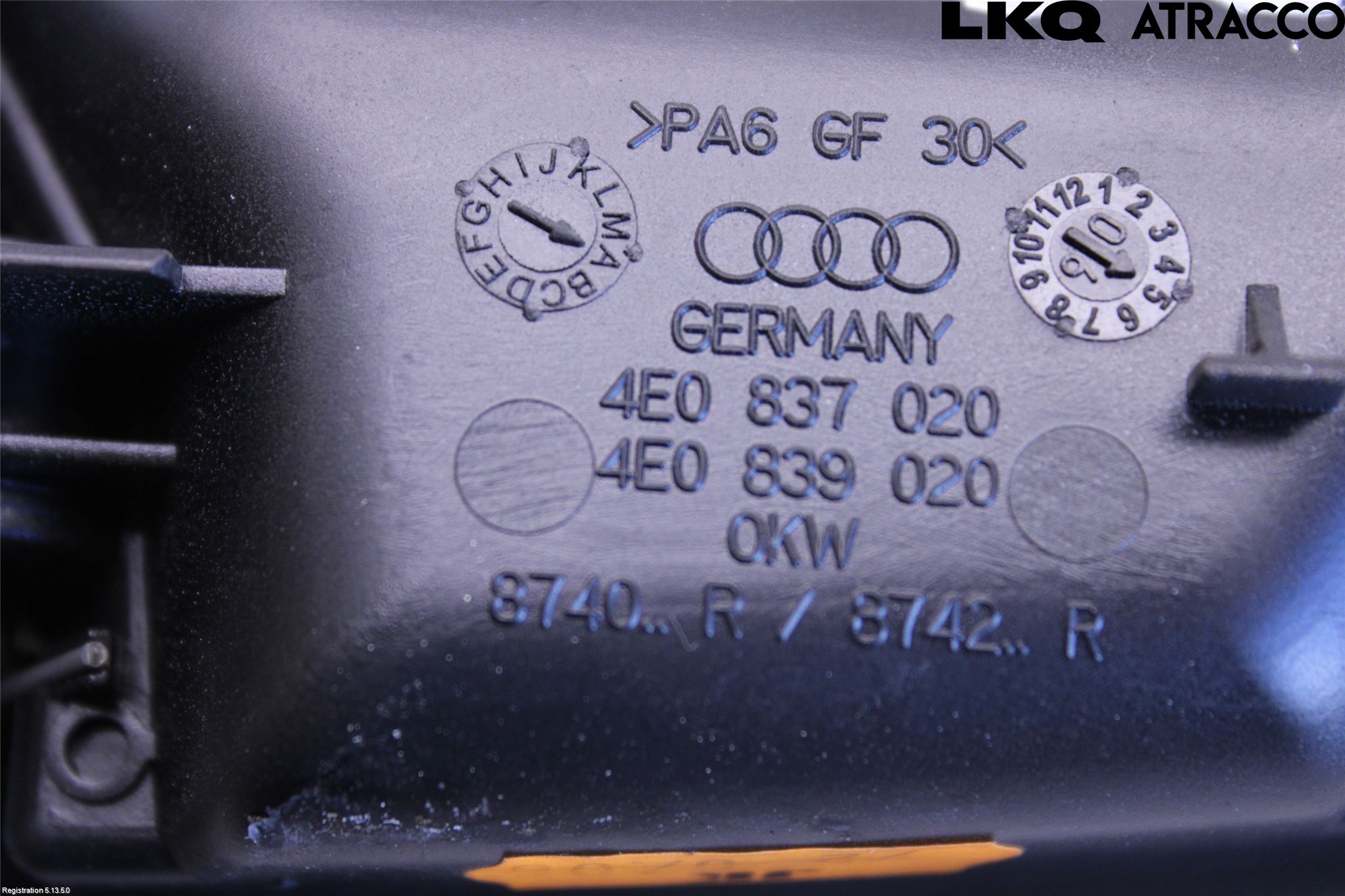 Audi A6/S6     05-11 Innr Dørhandtak H Indre
