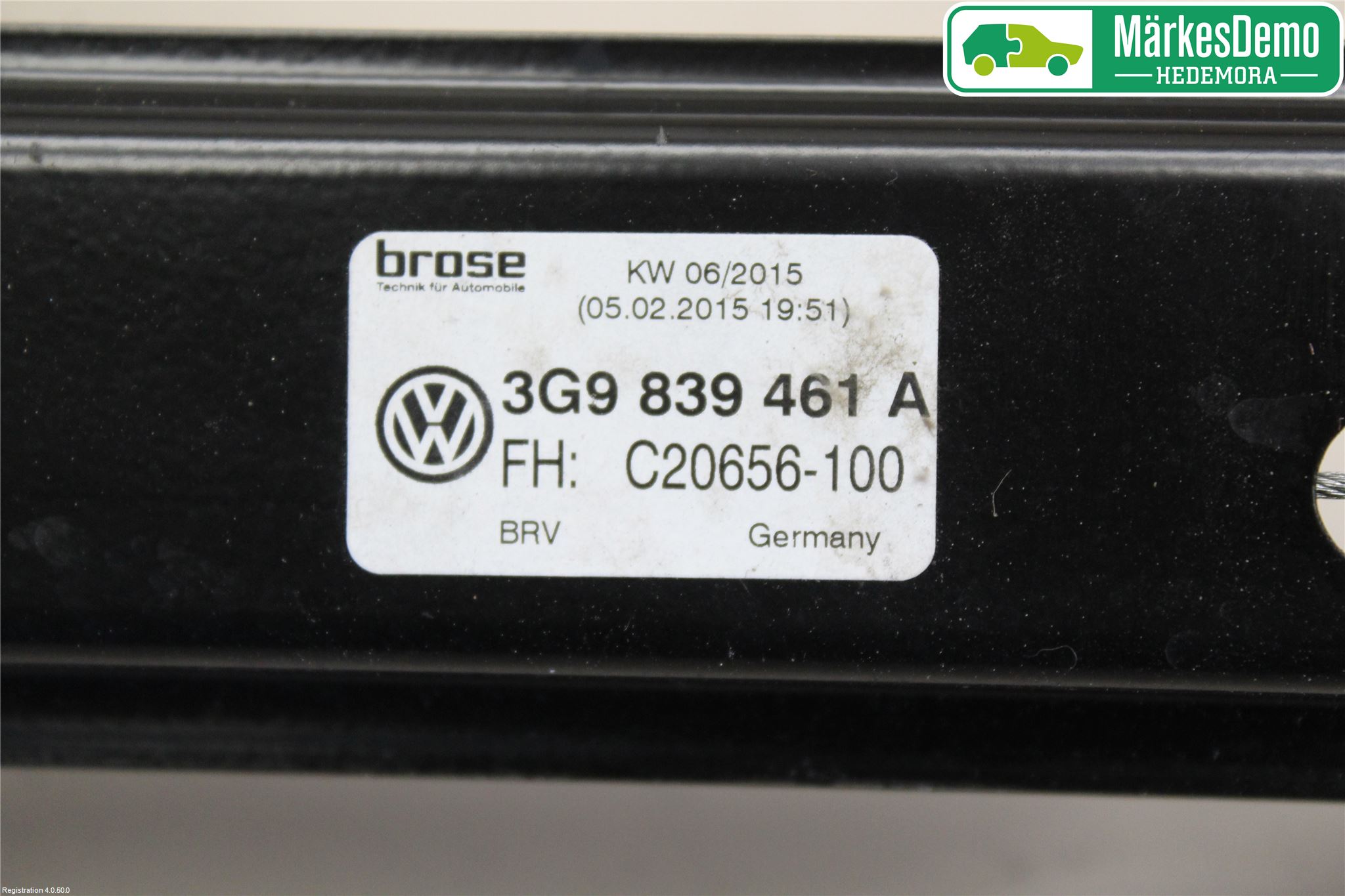 Volkswagen VW PASSAT 15-19 Vindusheis El Komp