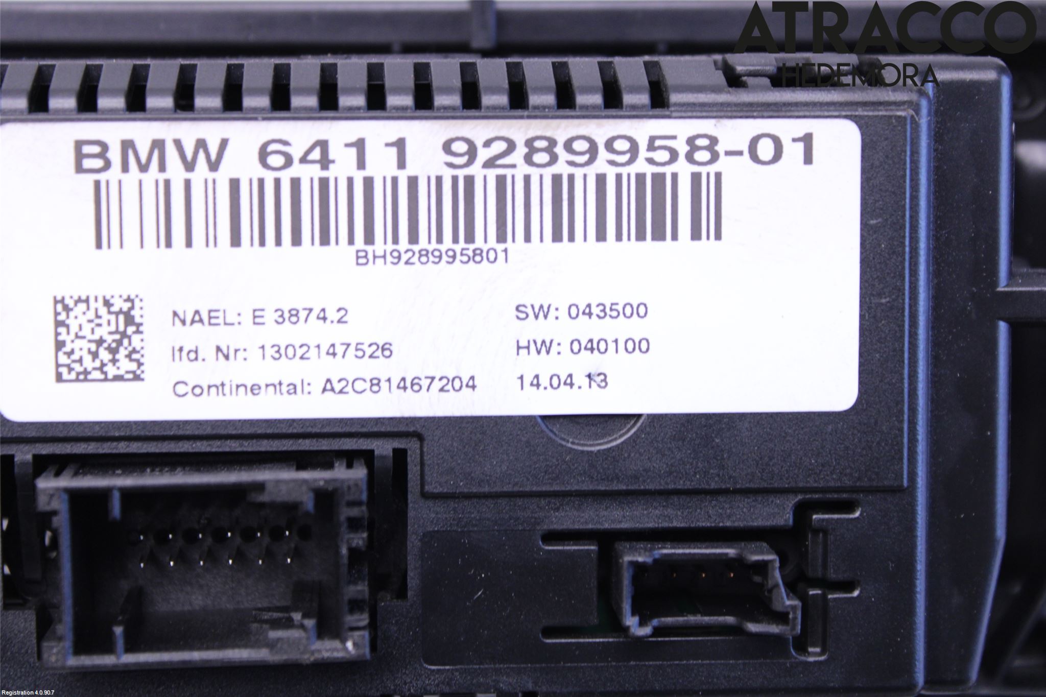 BMW X3 F25 10-17 Varme Ac Betjening-Display