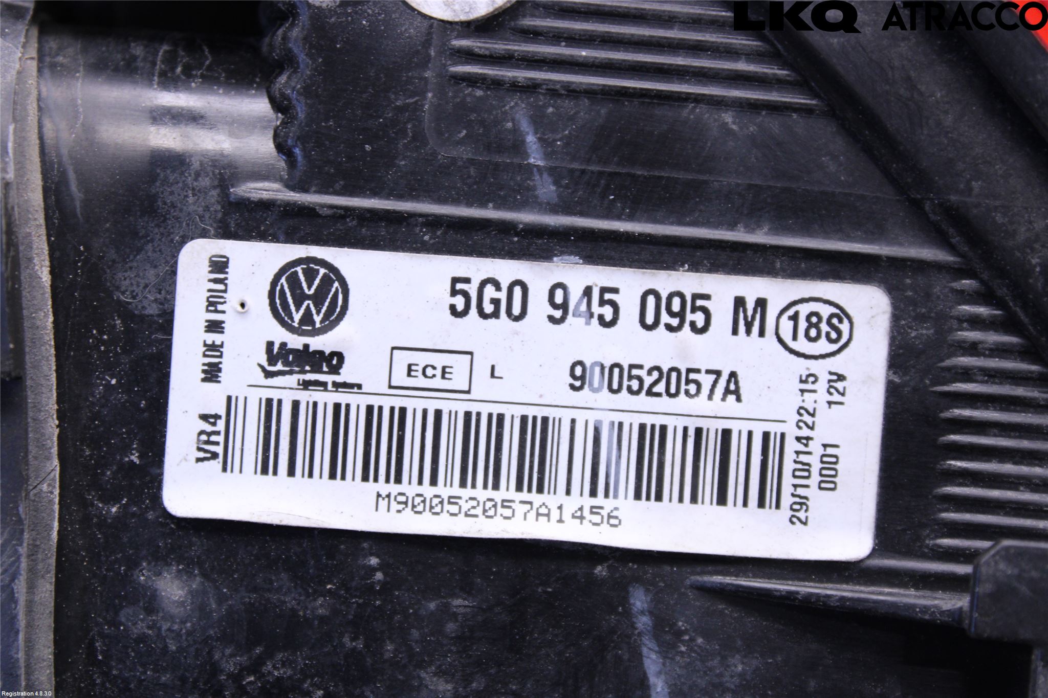 Volkswagen VW GOLF / E-GOLF VII 13-20 Baklykt Venstre