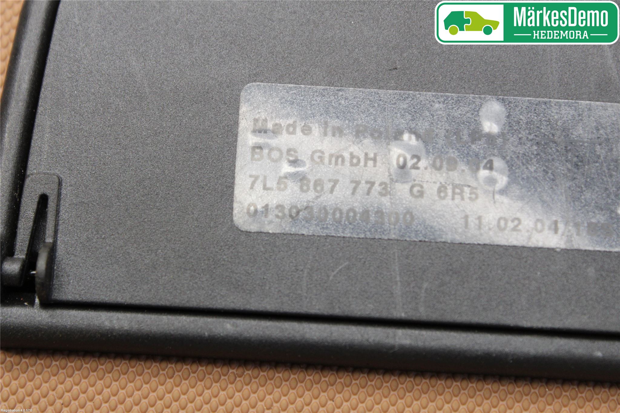 Porsche CAYENNE 03- Innr Innsyn Beskytelse Stv
