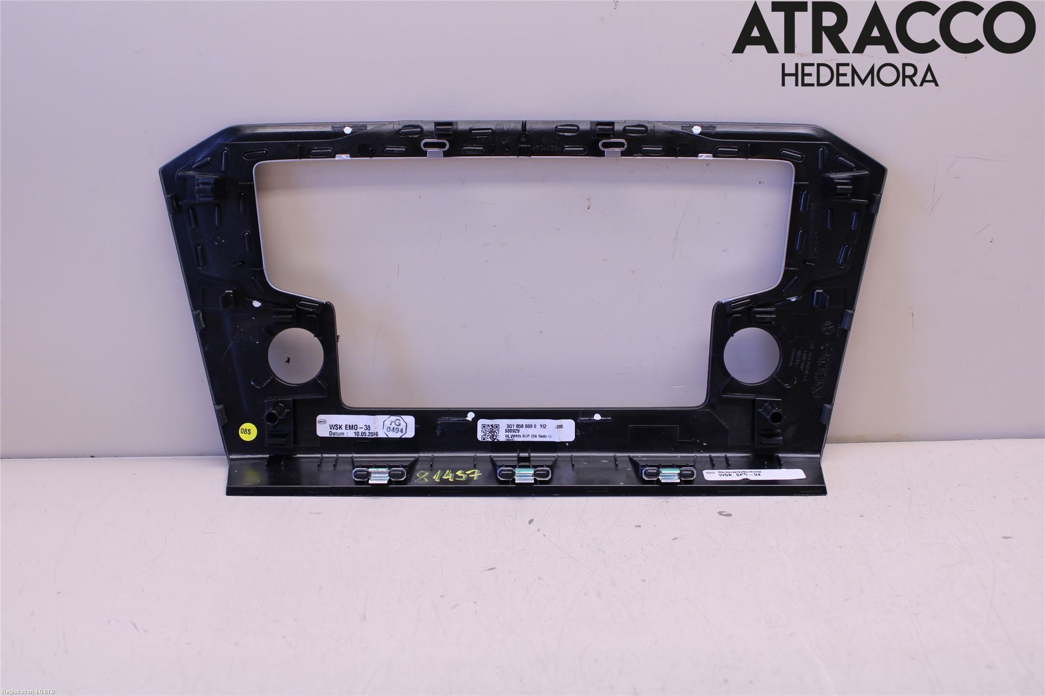 Volkswagen VW PASSAT 15-19 Innr Radio Ramme