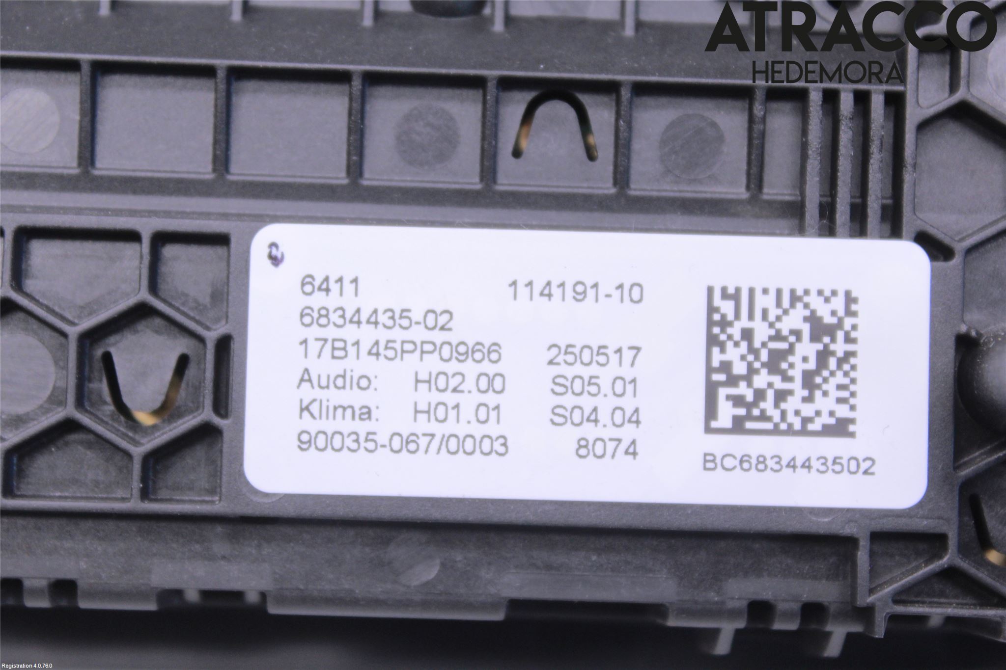 BMW 5 G30/G31/F90 17-23 Varme Ac Betjening-Display