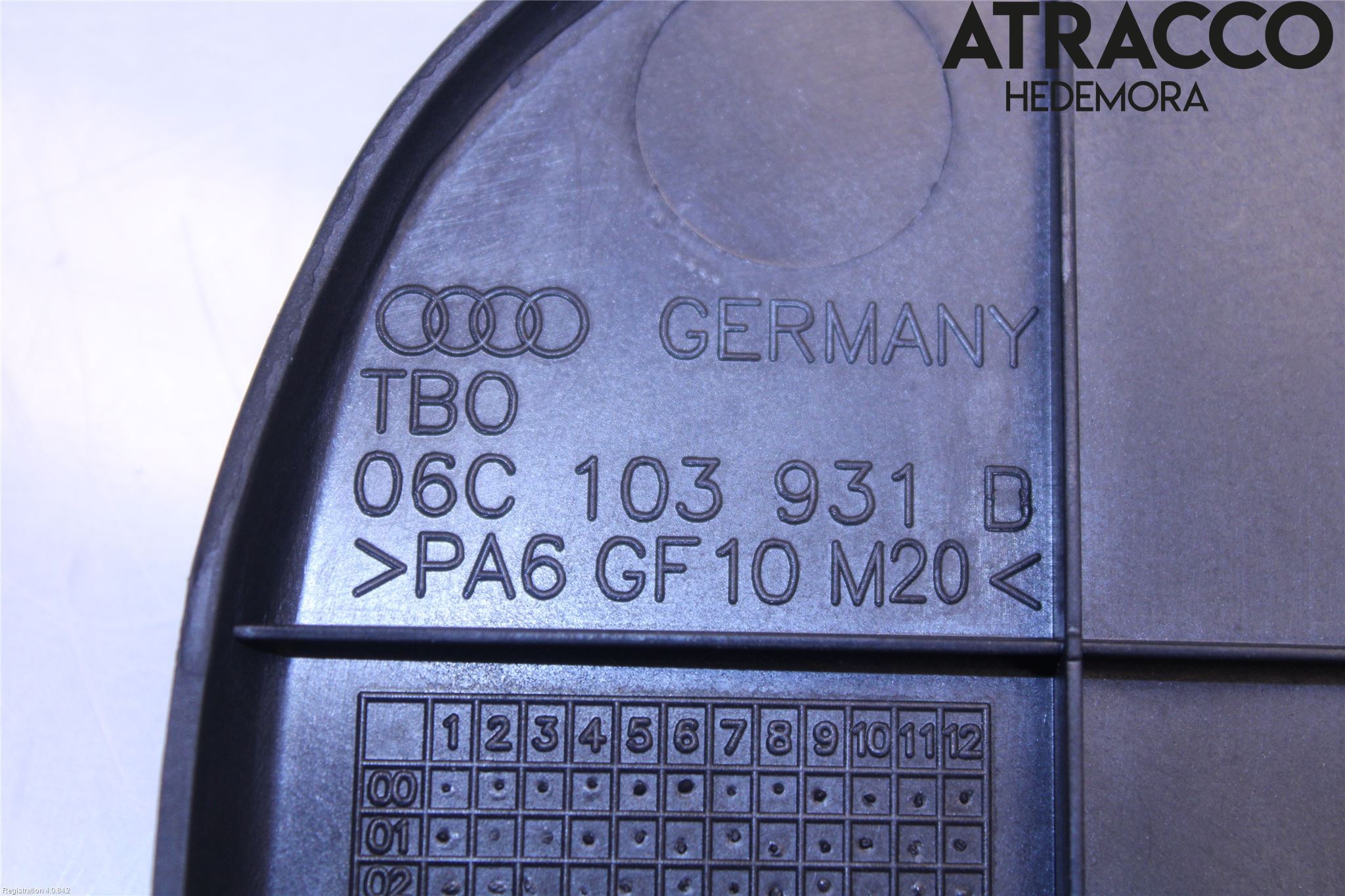 Audi A4/S4 01-05 Motor Deksel Over Motor