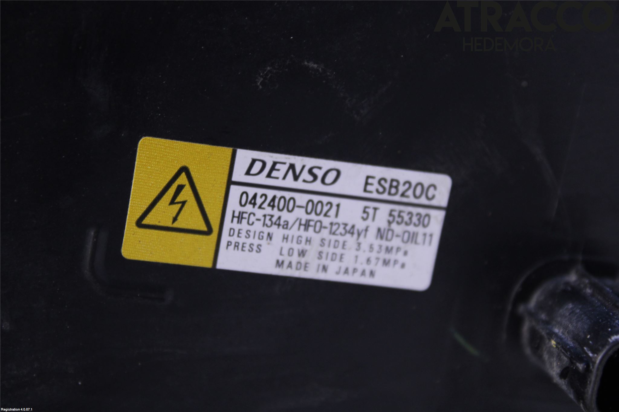 Toyota PRIUS ZVW30 09-20 Varme Ac Kompressor