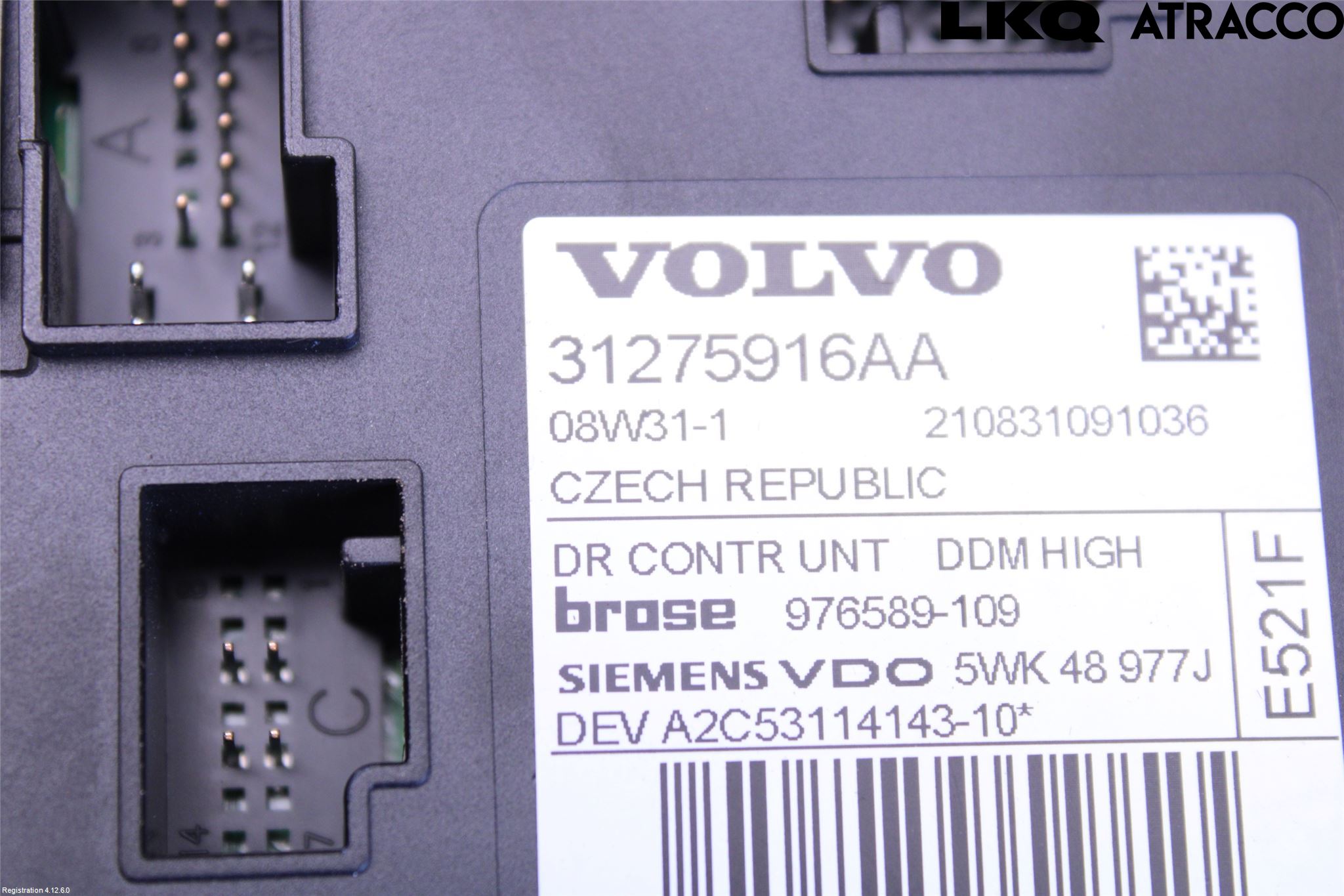 Volvo S40 08-12 Vindusheis El Komp