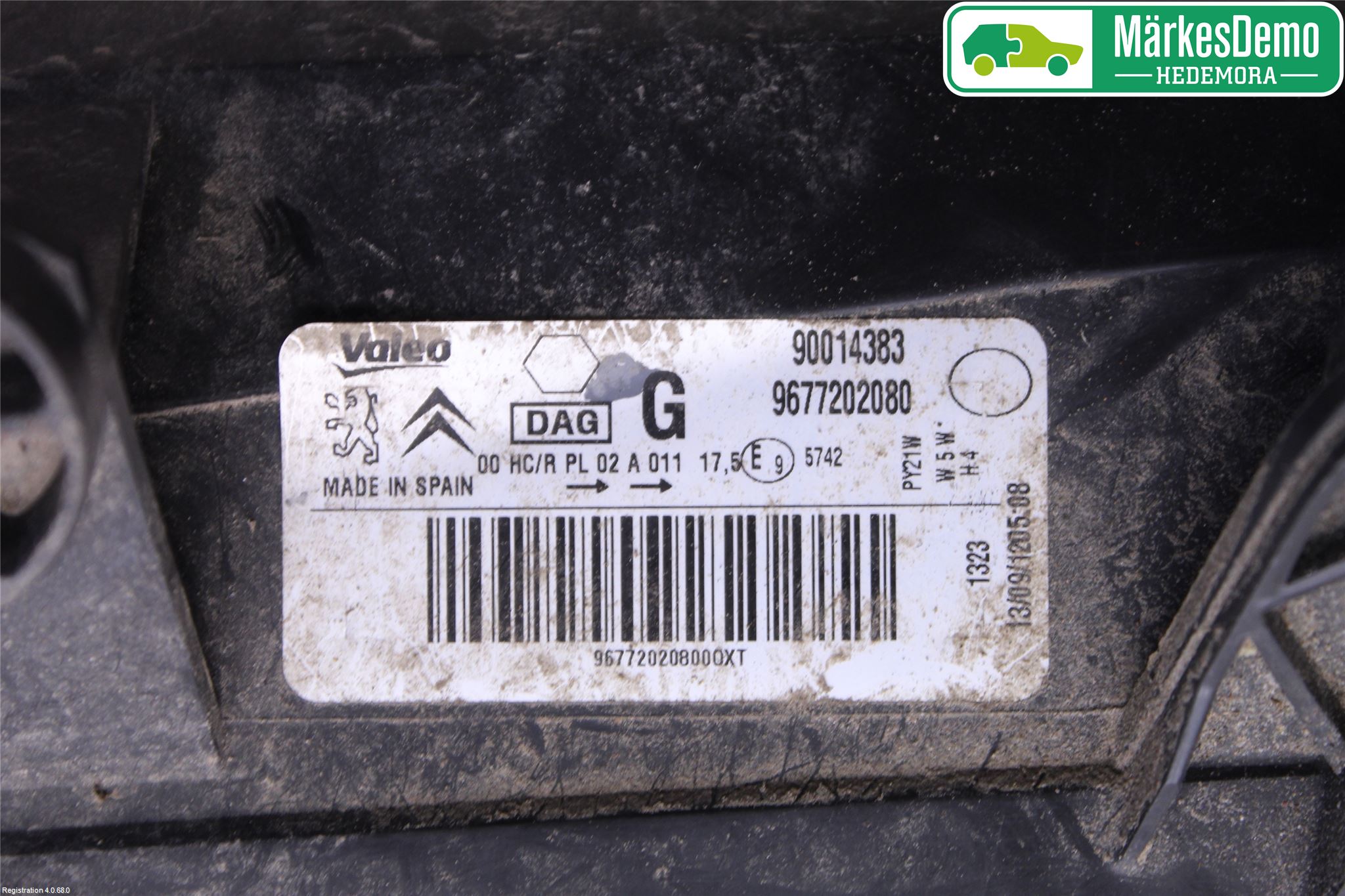 Citroen BERLINGO 08-18 Frontlykt Venstre