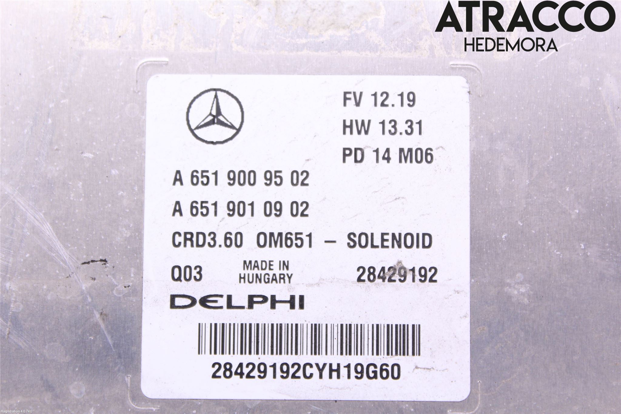 Mercedes-Benz MB A-KLASS (W176) 13-18 Styreenhet Innsprøytning