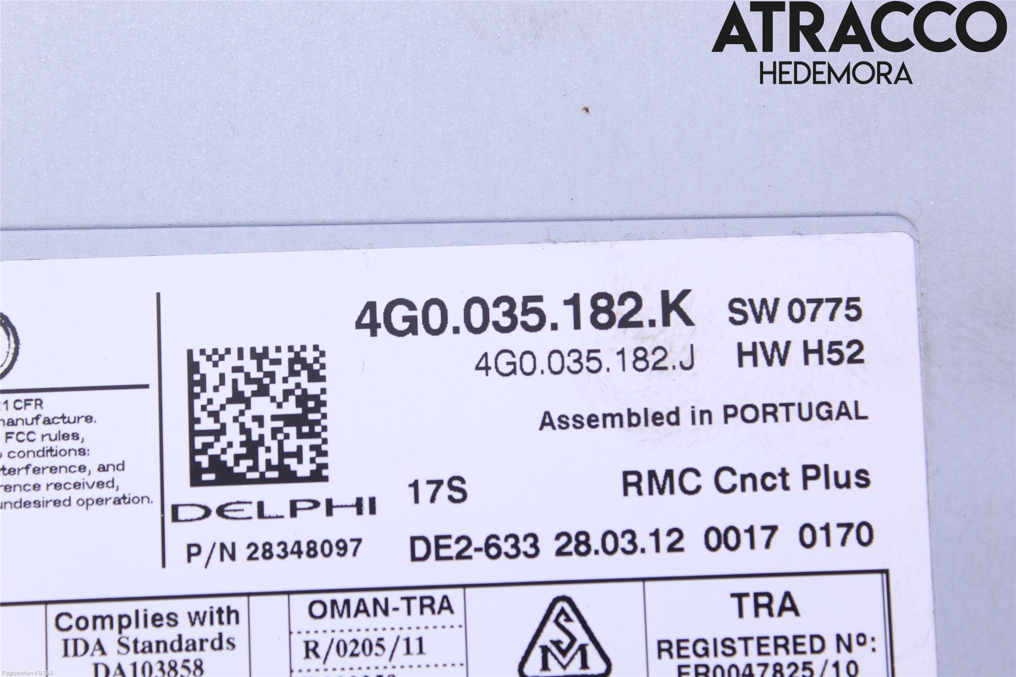 Audi A6/S6 4G 11-18 Stereo Radio Med Cd
