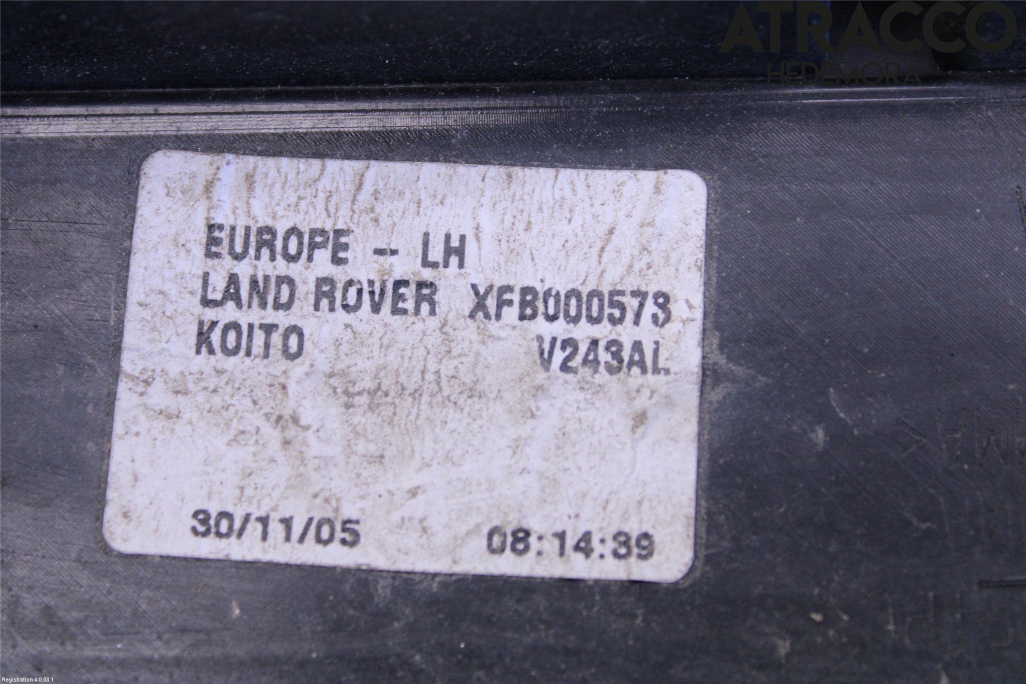 Landrover LAND ROVER RANGE ROVER L322 02-12 Baklykt Venstre
