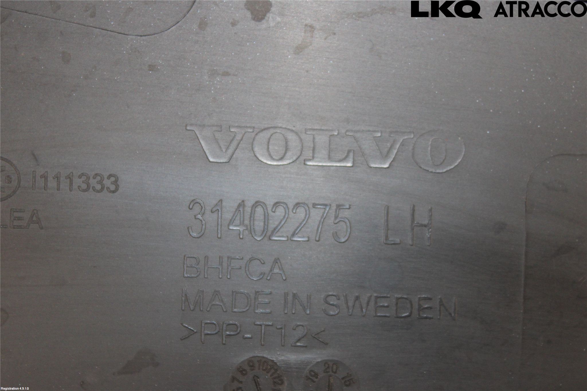 Volvo V90 17->> Visker Deksel-Grill-Under Frr