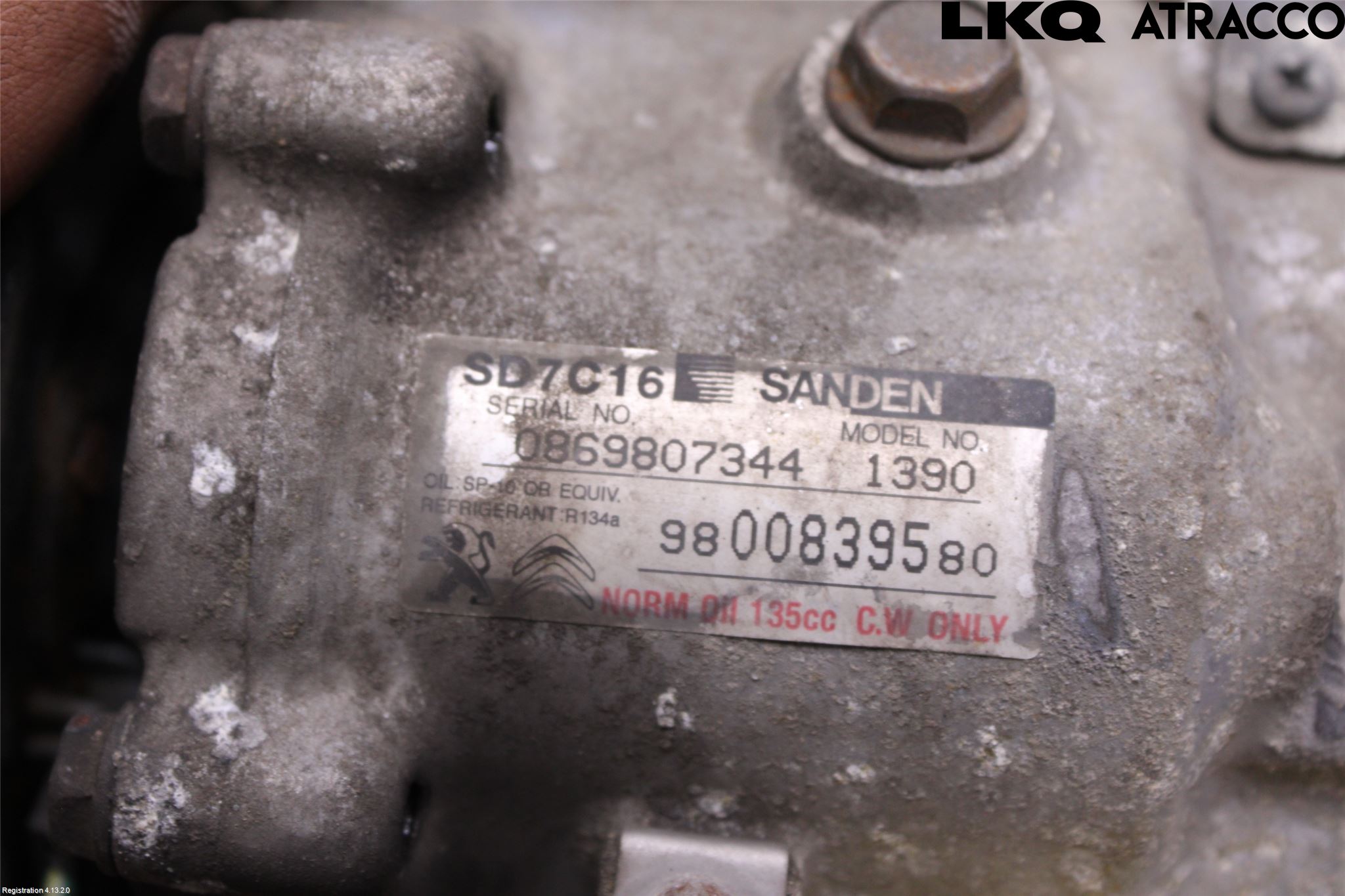 Peugeot 308 08-13 Varme Ac Kompressor