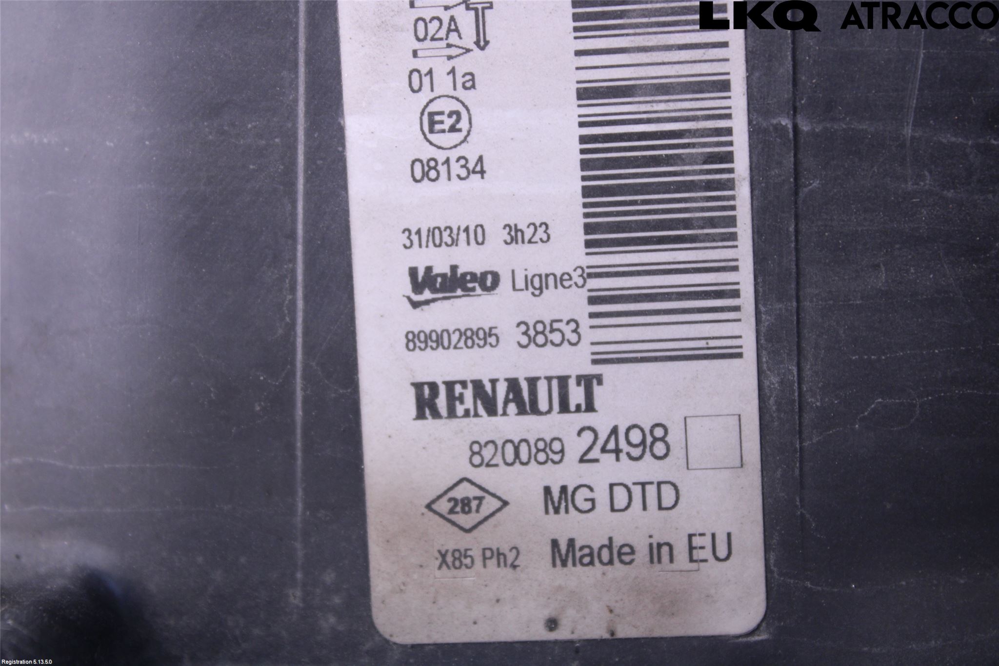 Renault CLIO III  09-12 Frontlykt Høyre