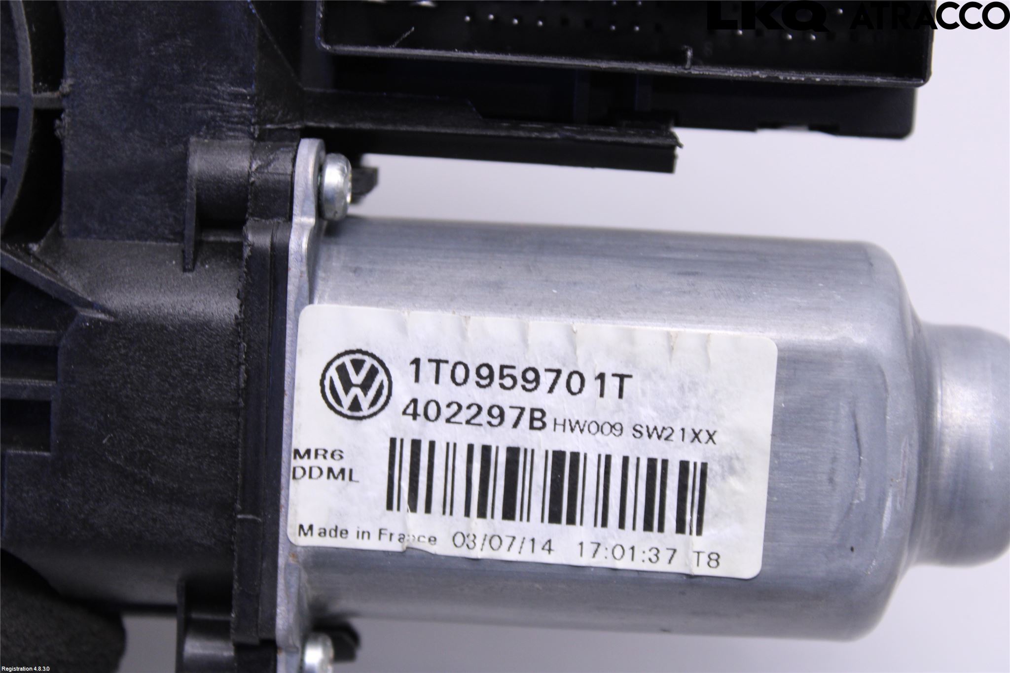 Volkswagen VW TOURAN 10-15 Vindusheismotor