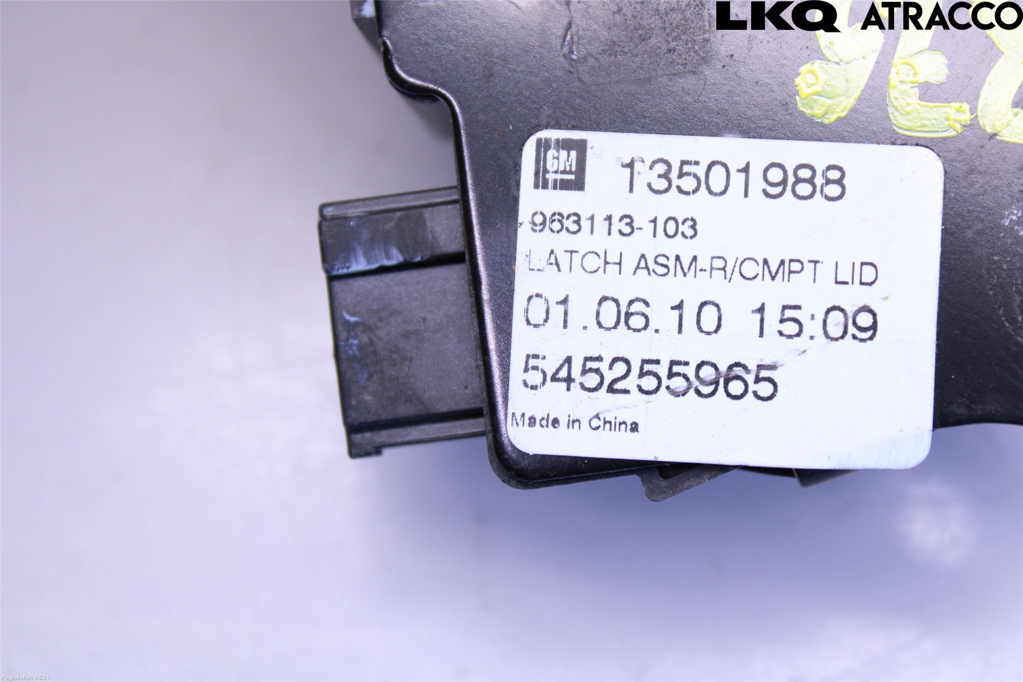 Saab 9-5 10-12 Bakluke-Lokk Låsekasse