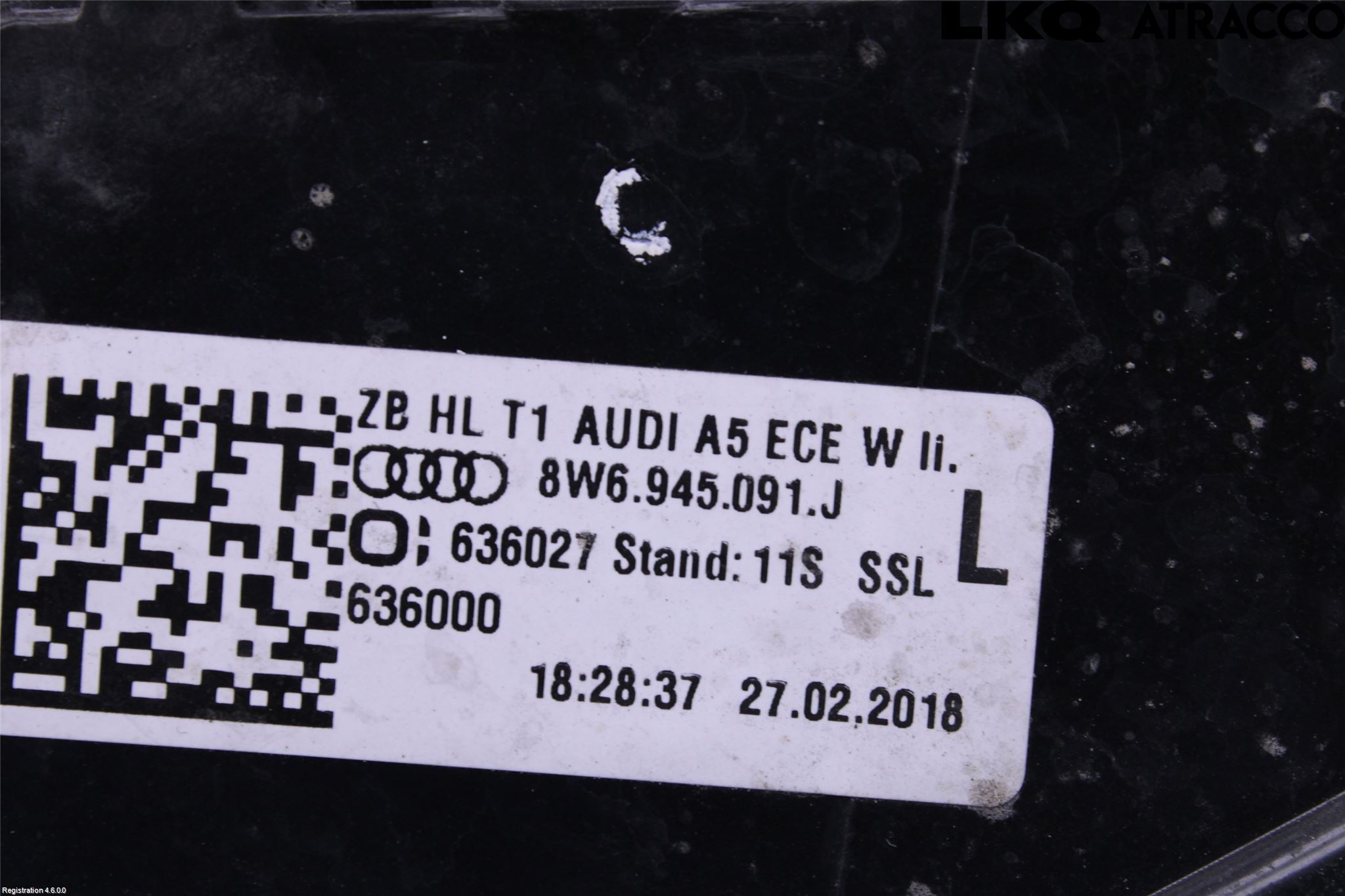 Audi A5 17- Baklykt Venstre