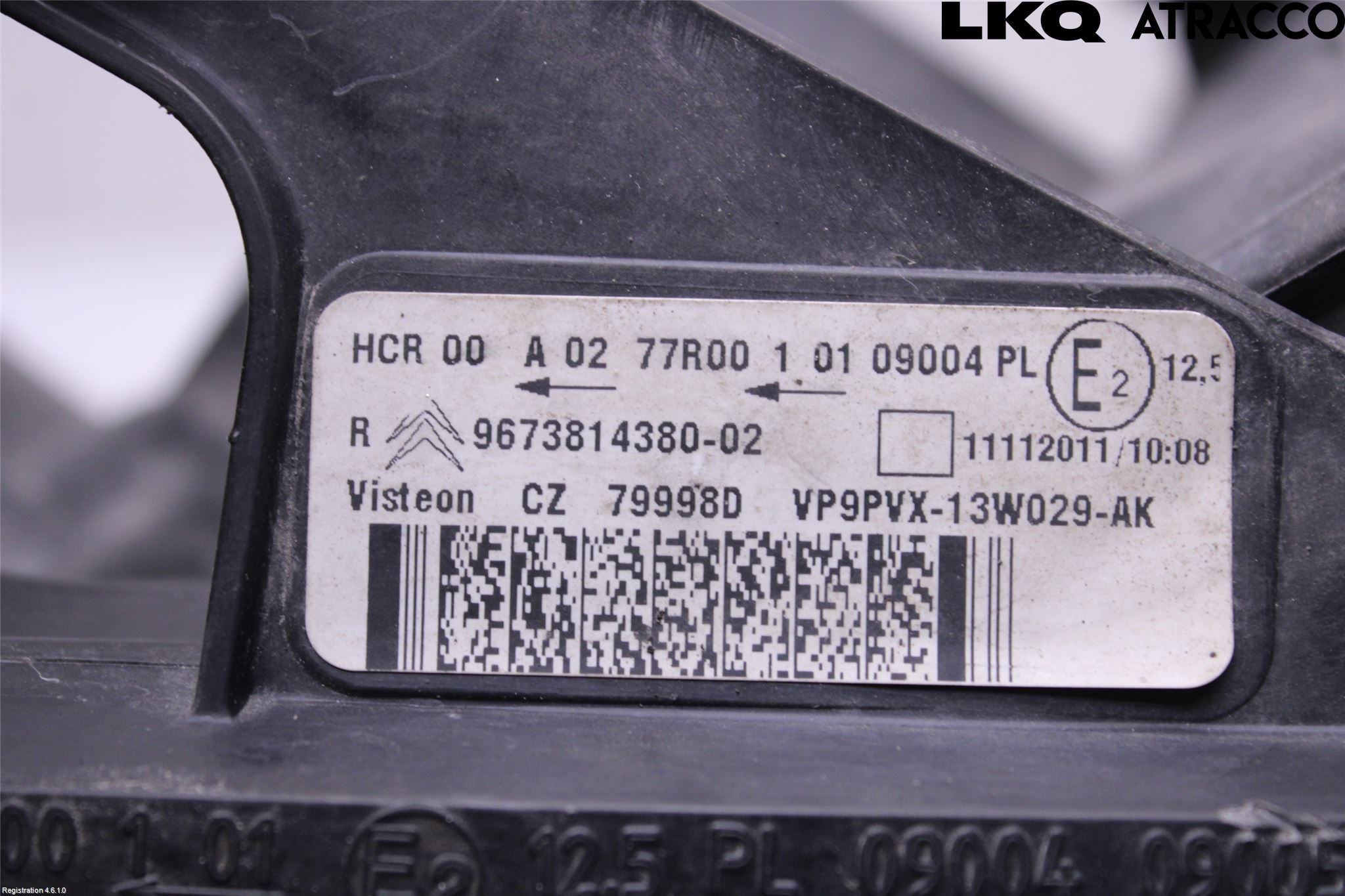 Citroen C3 10-17 Frontlykt Høyre