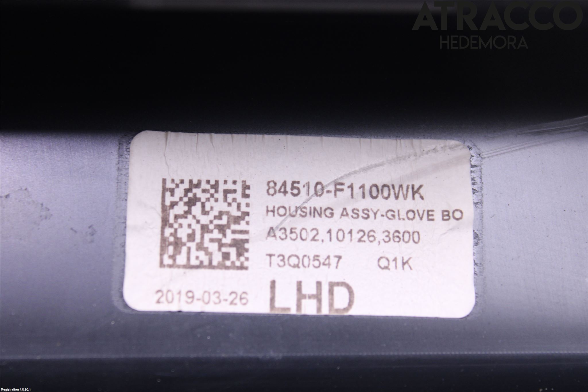 Kia SPORTAGE (QL) 16-21 Innr Hanskerom