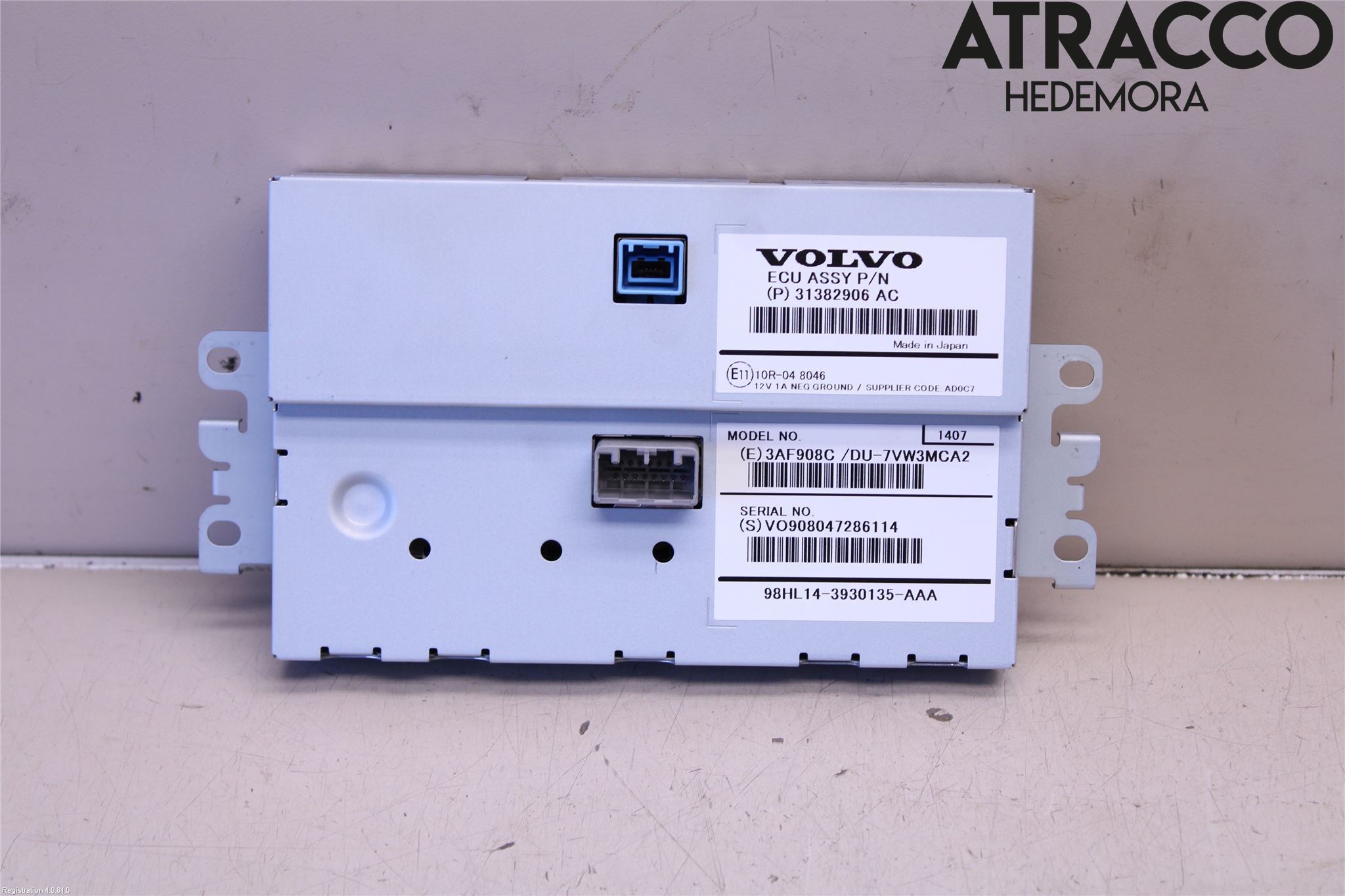 Volvo V70 14-16 Instr Skjerm Dvd-Gps-Ac-Tlf