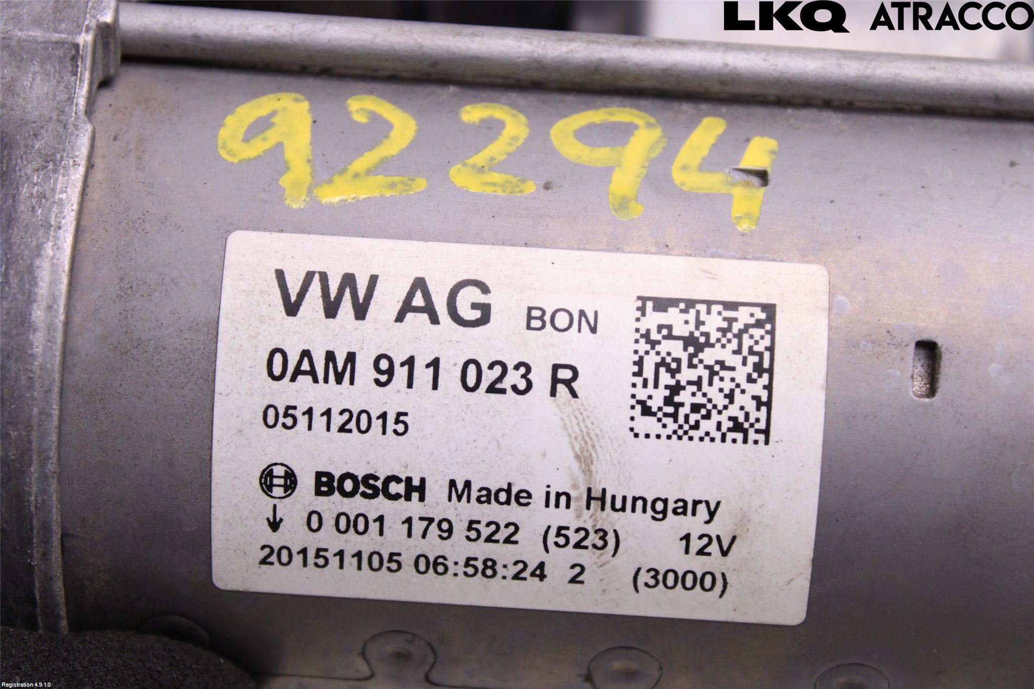 Volkswagen VW GOLF SPORTSVAN 15-20 Startmotor