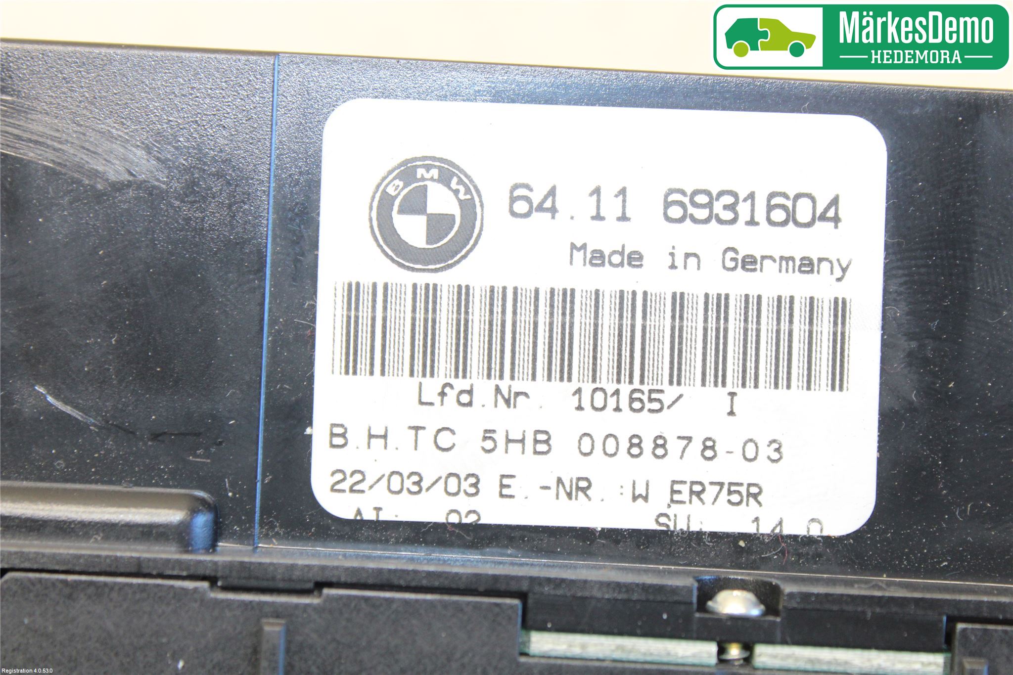 BMW 3 E46      98-05 Varme Ac Betjening-Display