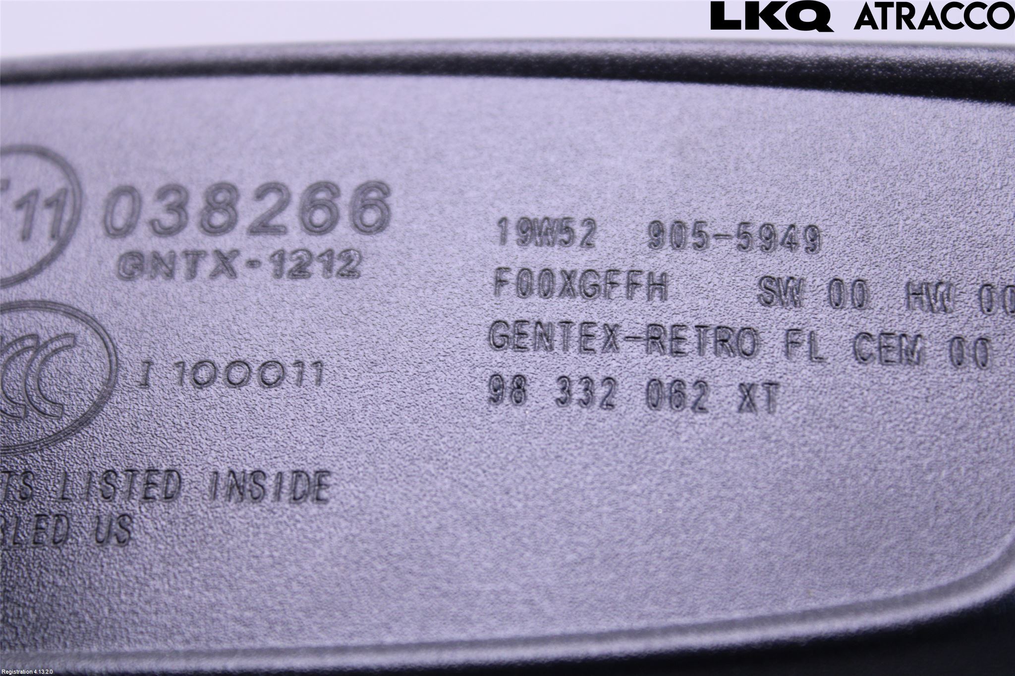 Peugeot 508 19- Speil Innvendig El