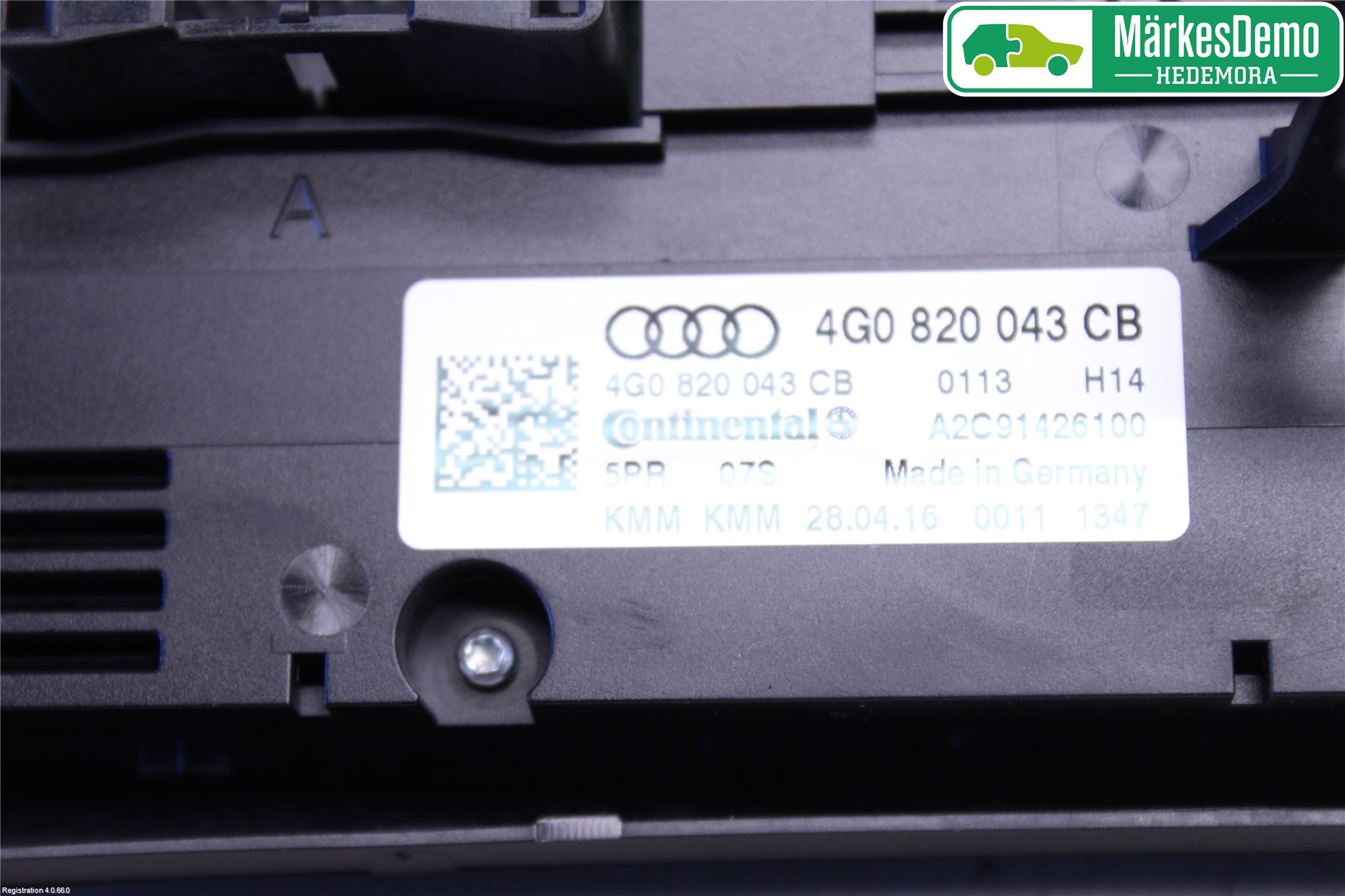 Audi A6/S6 4G 11-18 Varme Ac Betjening-Display