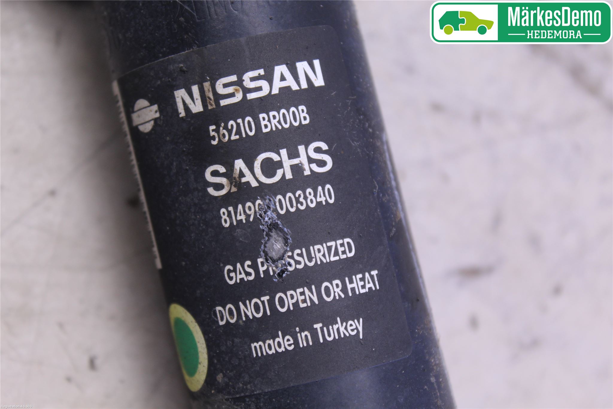 Nissan QASHQAI 10-14 Støtdemper Bak