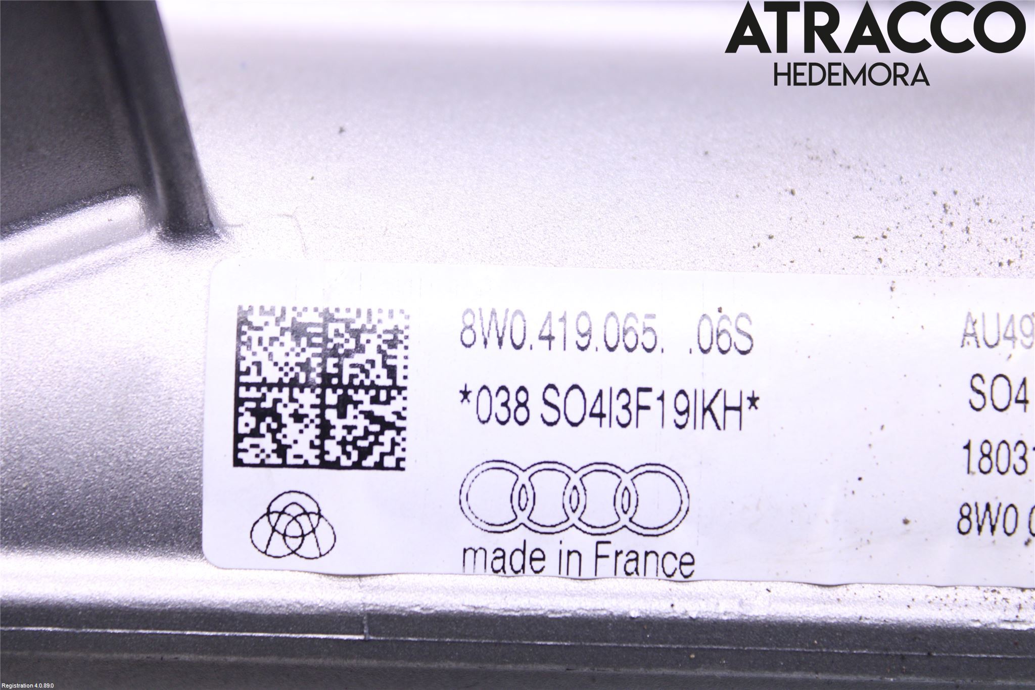 Audi A5 17- Rattakselaggregat Justerbart