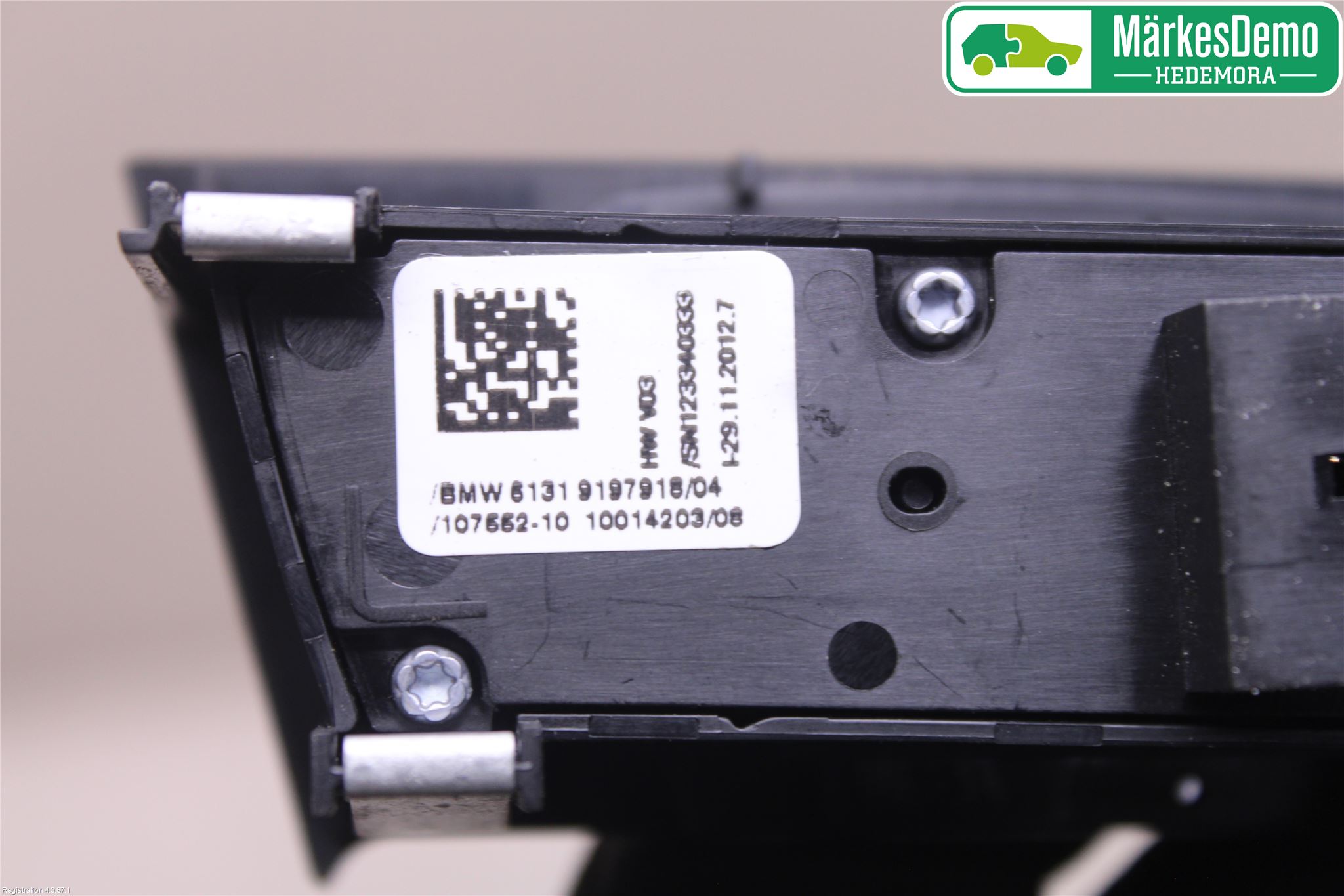 BMW 5 F10/F11/F18 09-17 Bryter Gearkasse