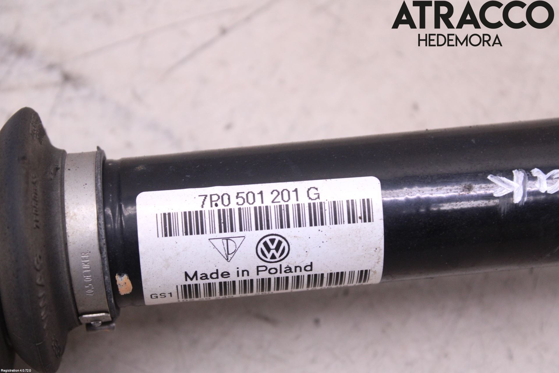 Volkswagen VW TOUAREG 7P 11-18 Drivaksel Bak Kompl Venstre