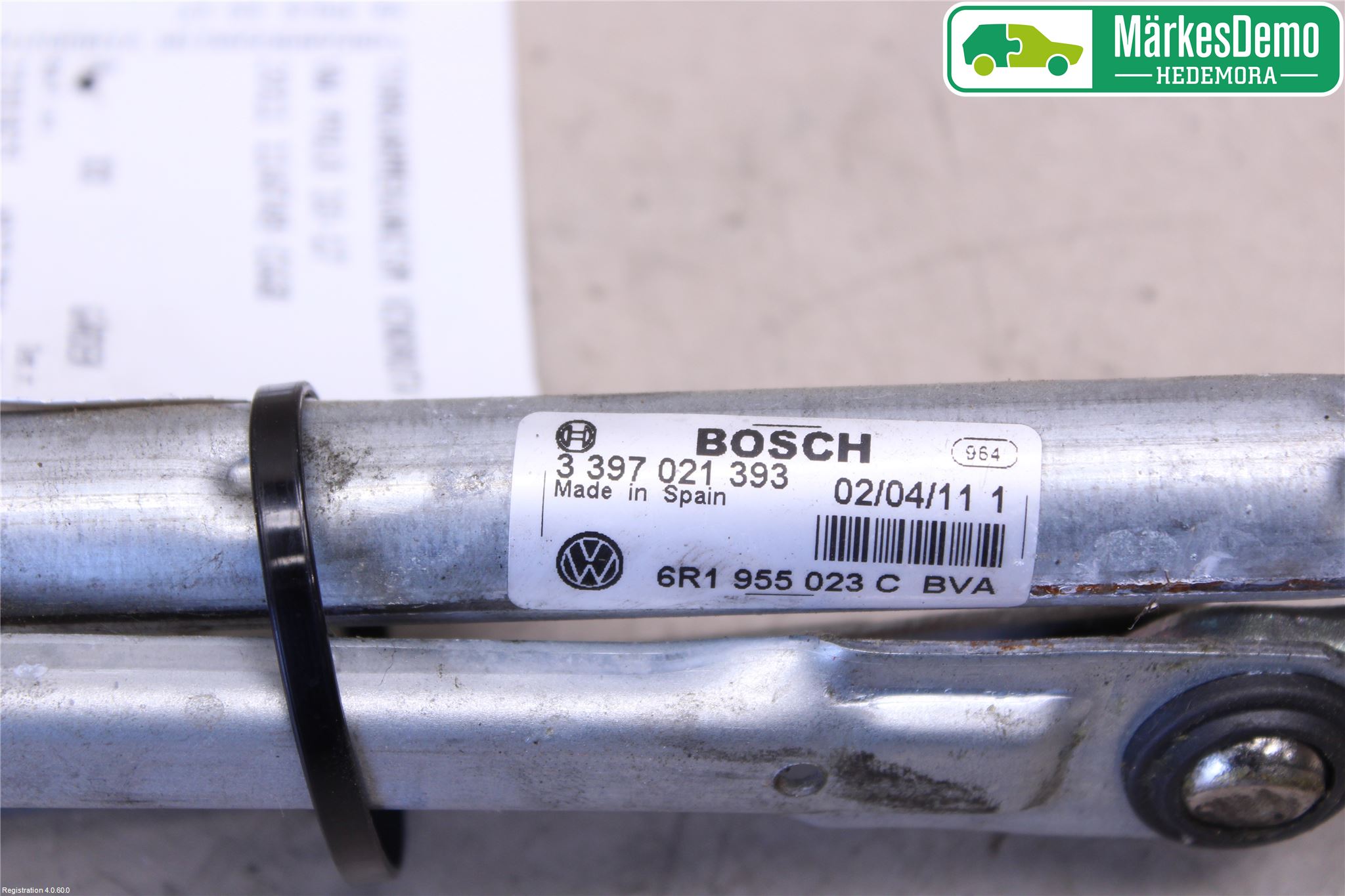 Volkswagen VW POLO 10-17 Viskeroverføring Frontrute