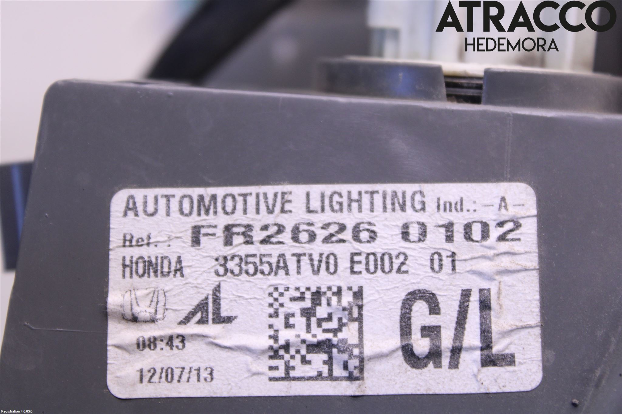 Honda CIVIC 12-16 Baklykt Venstre