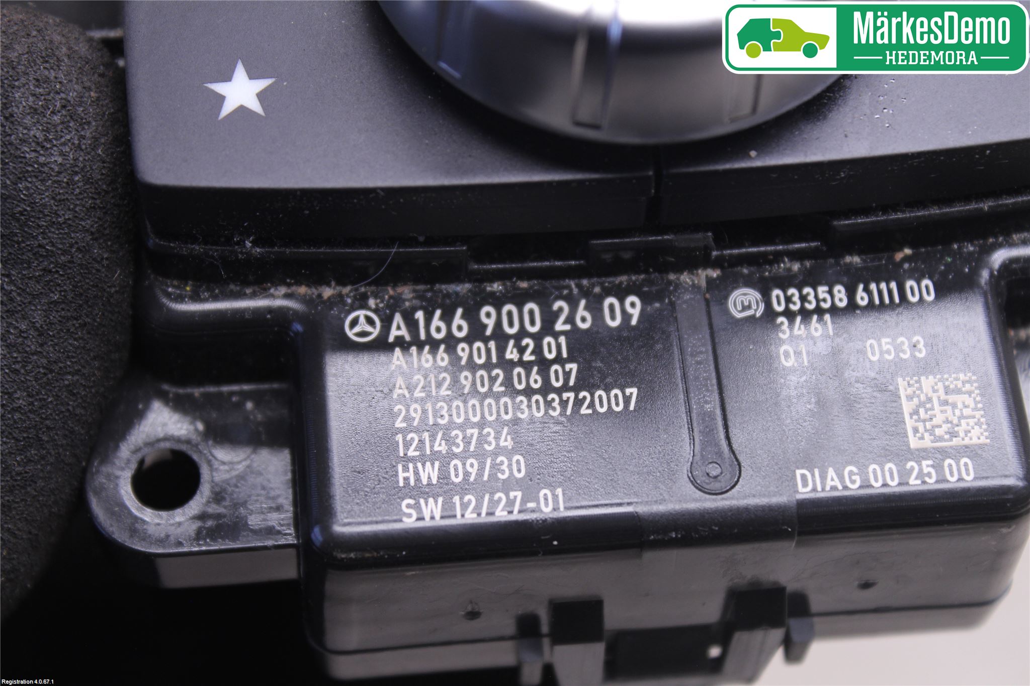 Mercedes-Benz MB GL/GLS-KLASS (X166) 12-19 Bryter Multifunksjon