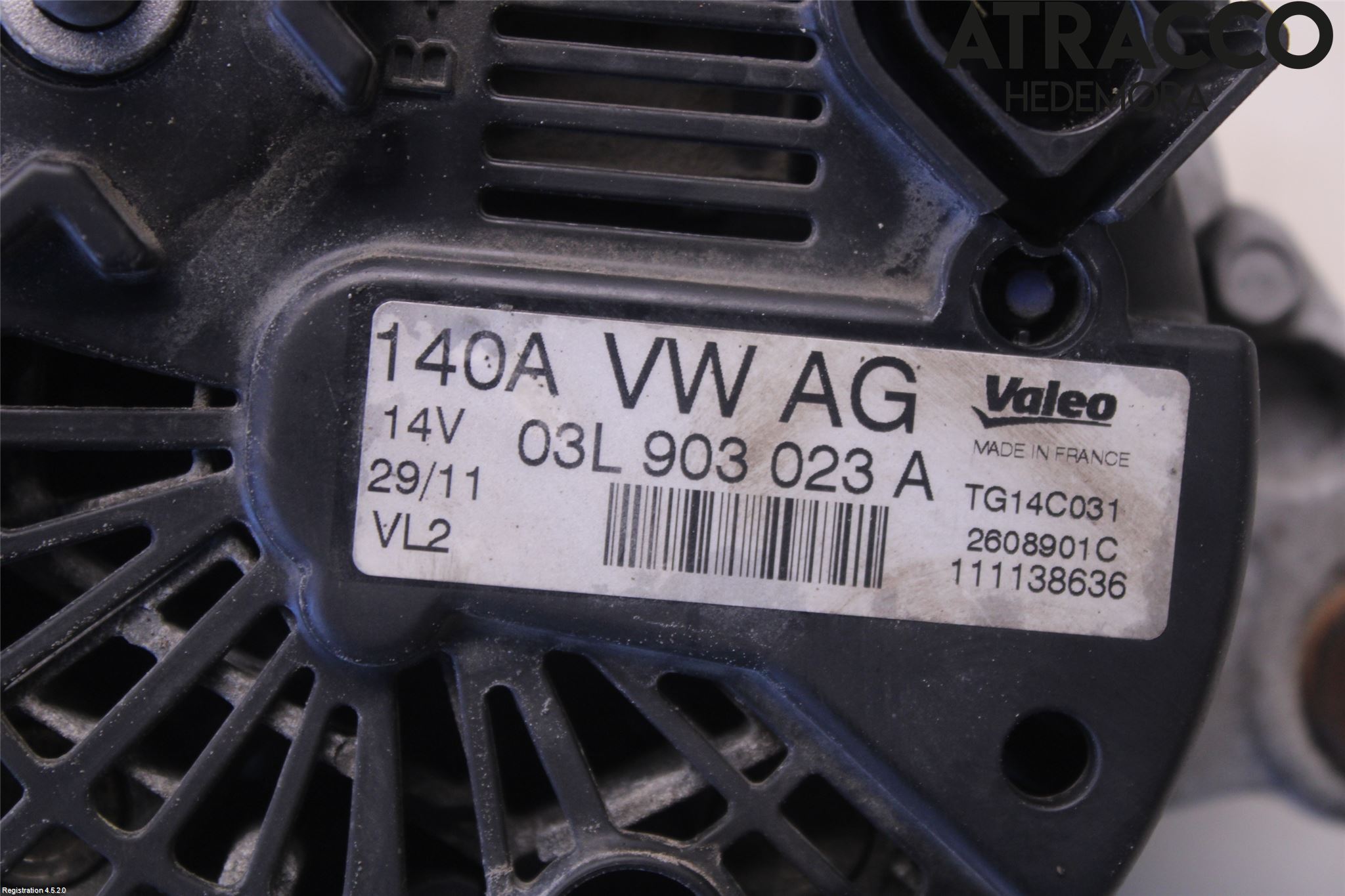 Volkswagen VW TIGUAN 07-16 Dynamo
