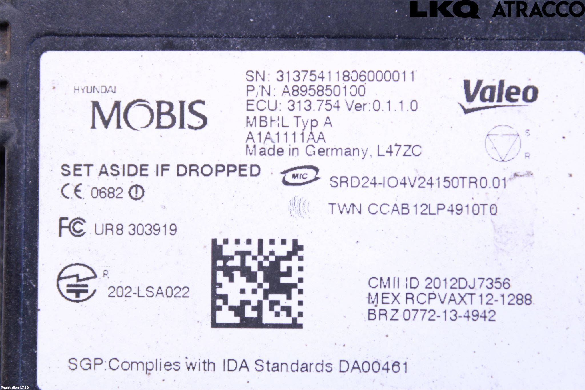 Kia OPTIMA 16-20 Sensor Kollisjonsbeskyttelse