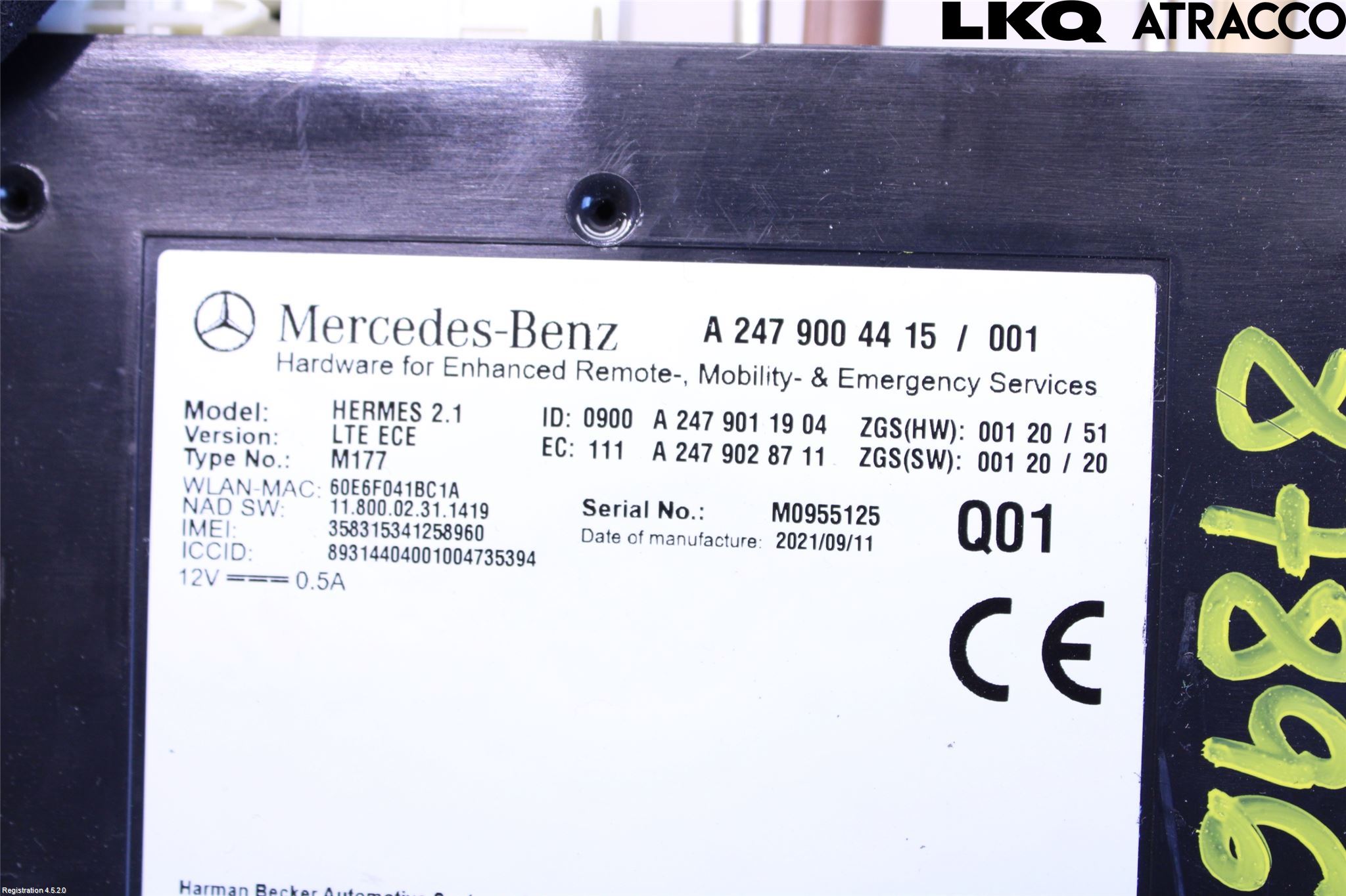 Mercedes-Benz MB SPRINTER (W907/W910) 19- Styreenhet Øvrig