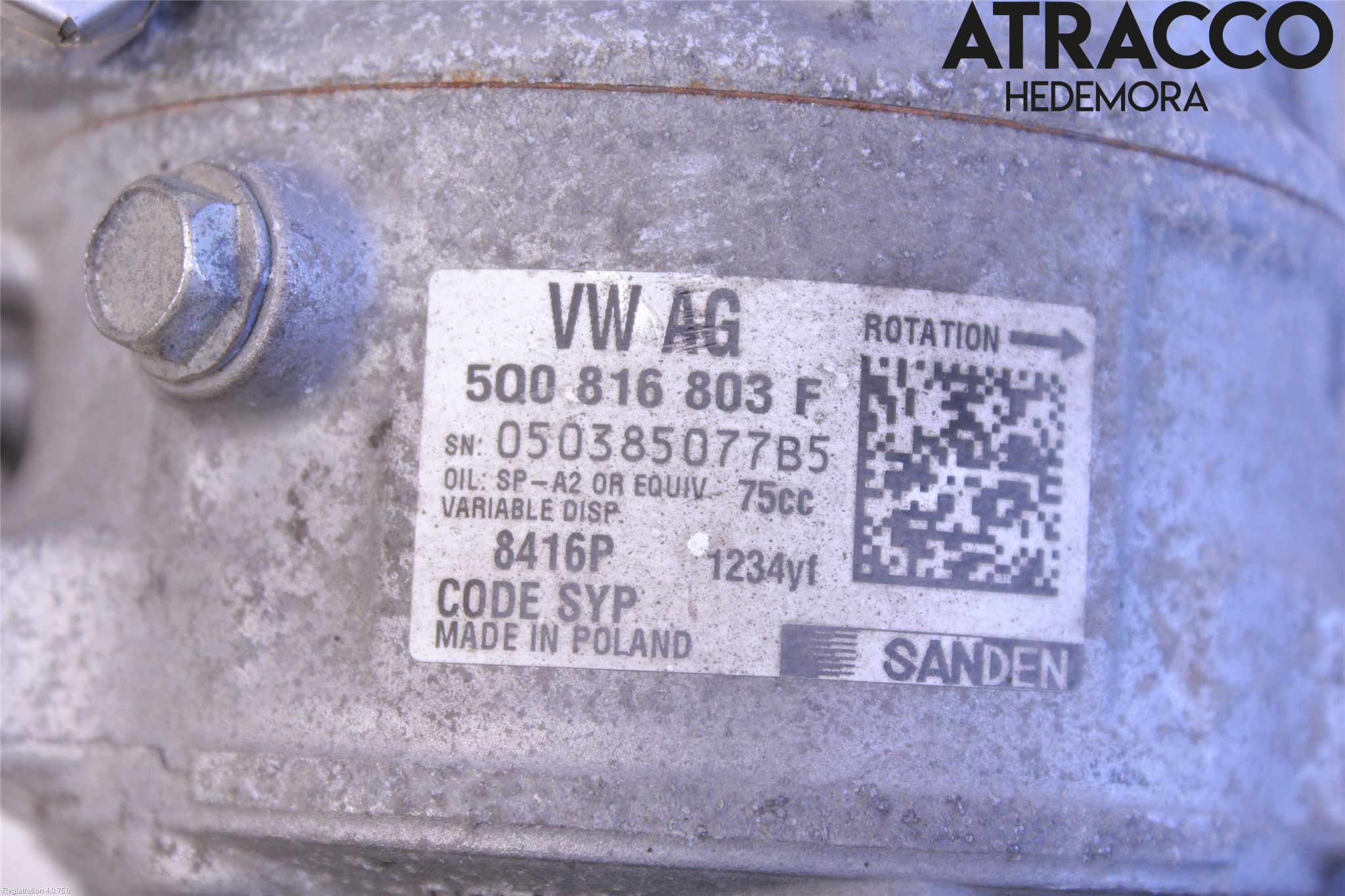 Skoda FABIA 15-21 Varme Ac Kompressor