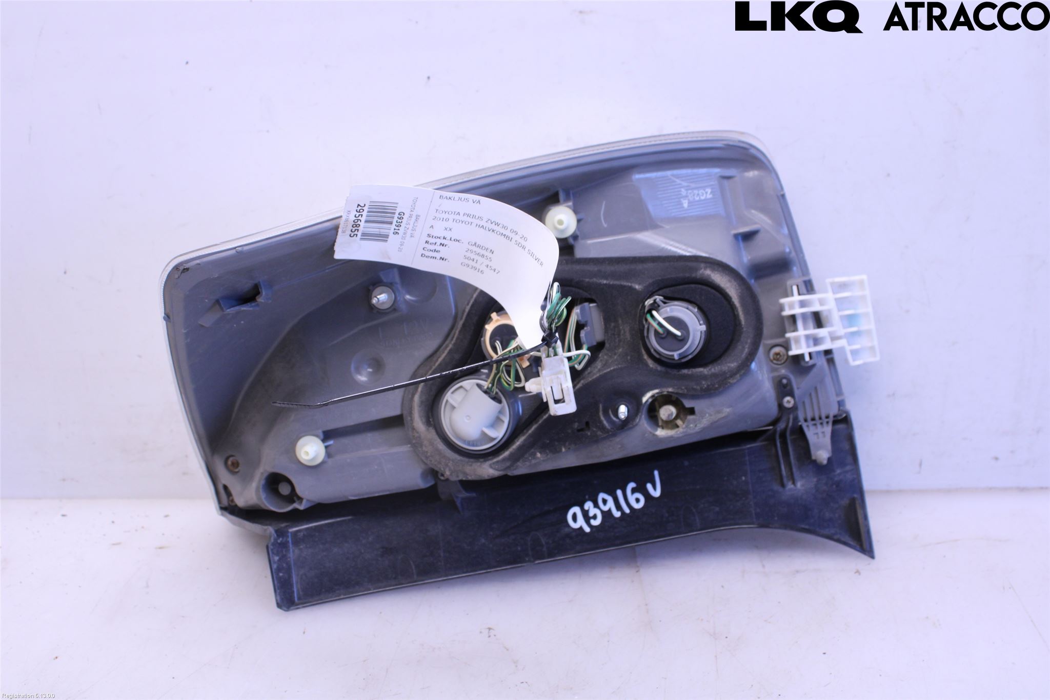Toyota PRIUS ZVW30 09-20 Baklykt Venstre